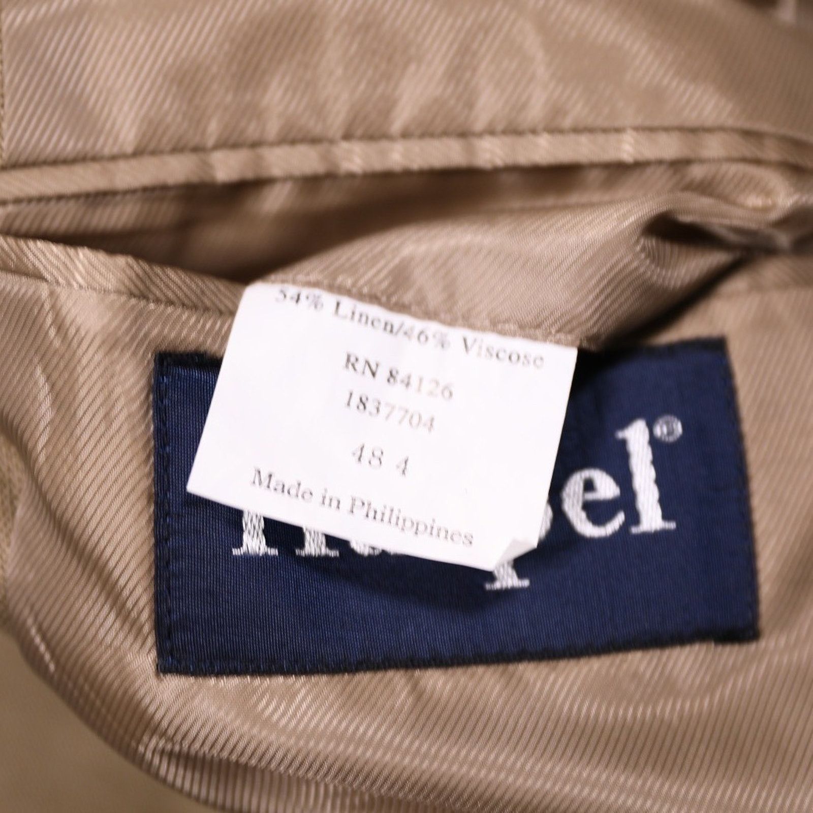 Haspel Vintage Haspel 2 Piece Suit Mens 48L Tan Brown Size 48L - 8 Thumbnail