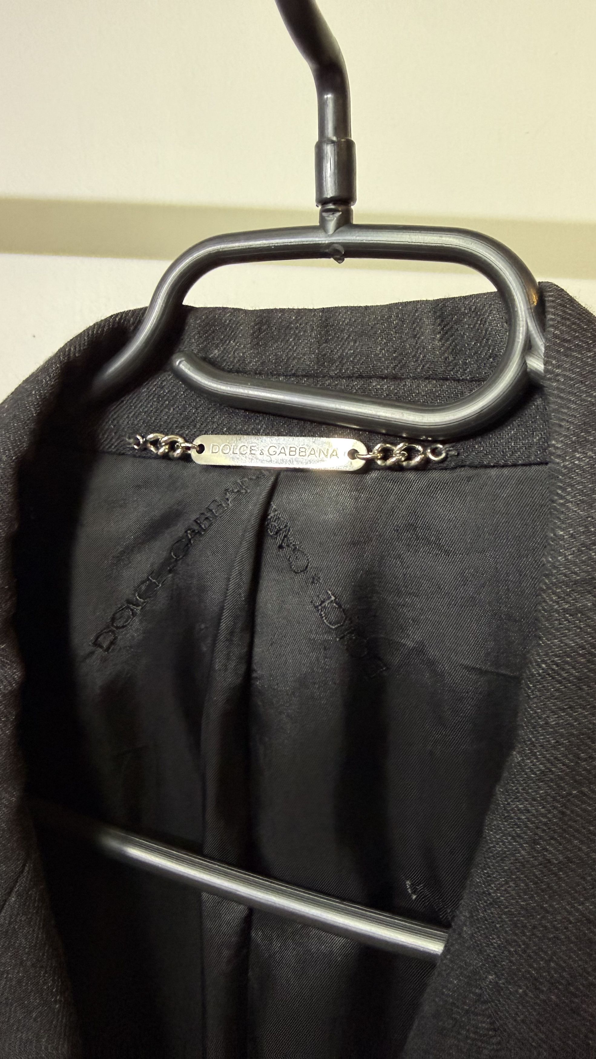 Dolce & Gabbana Dolce & Gabbana men's anthracite wool suit jacket Size 46R - 4 Thumbnail