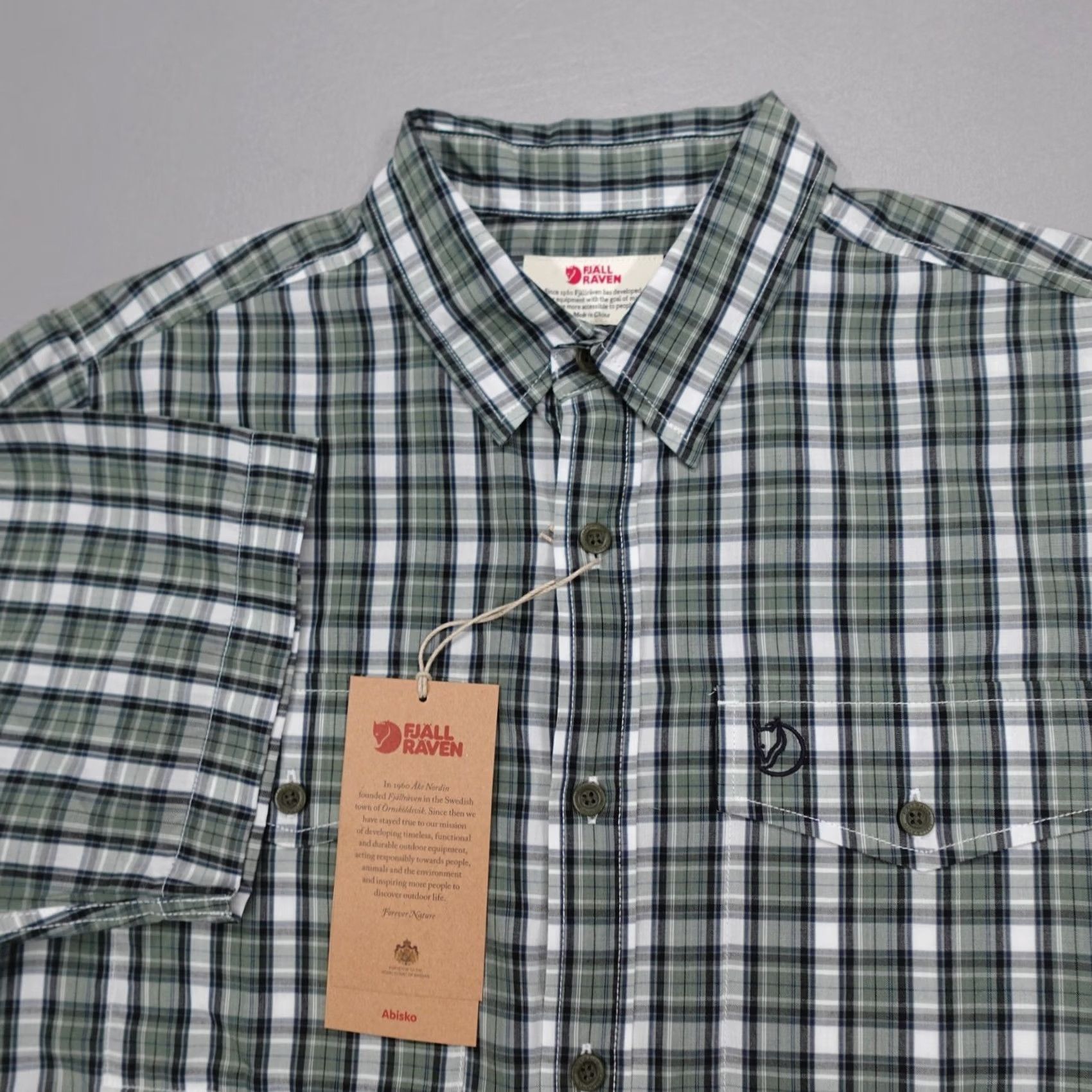Cool Shirtz Fjallraven Abisko Cool Shirt Short Sleeve Plaid Lyocell Mens Size S Multicolor Patina Green Casual Outdoor Size US S / EU 44-46 / 1 - 2 Thumbnail