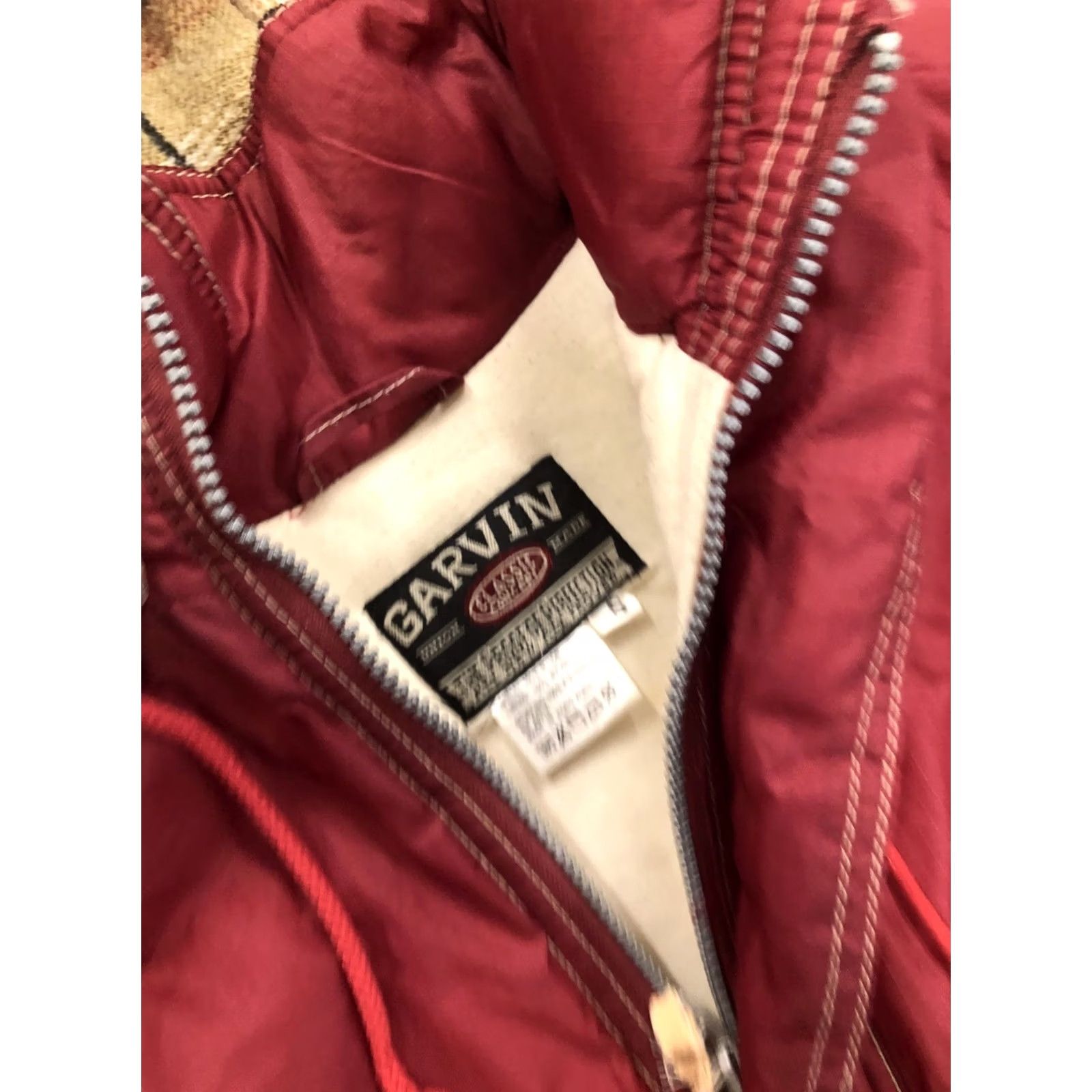 Vintage VINTAGE Garvin Jacket Hood Nylon Polyester Fill Zip Red Long Sleeve Women's S Parka Size S / US 4 / IT 40 - 3 Thumbnail