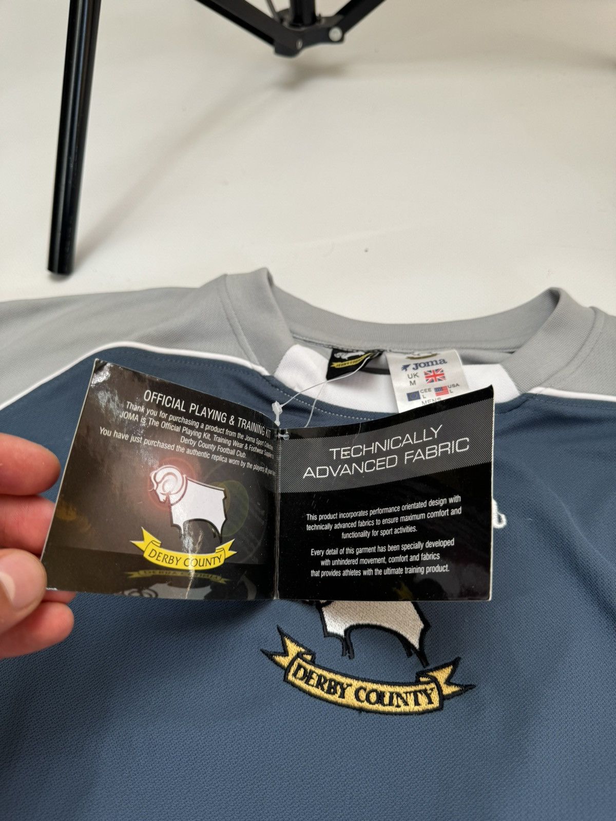 Umbro RARE VINTAGE Derby County Umbro soccerjerset new with tag Size US L / EU 52-54 / 3 - 9 Thumbnail