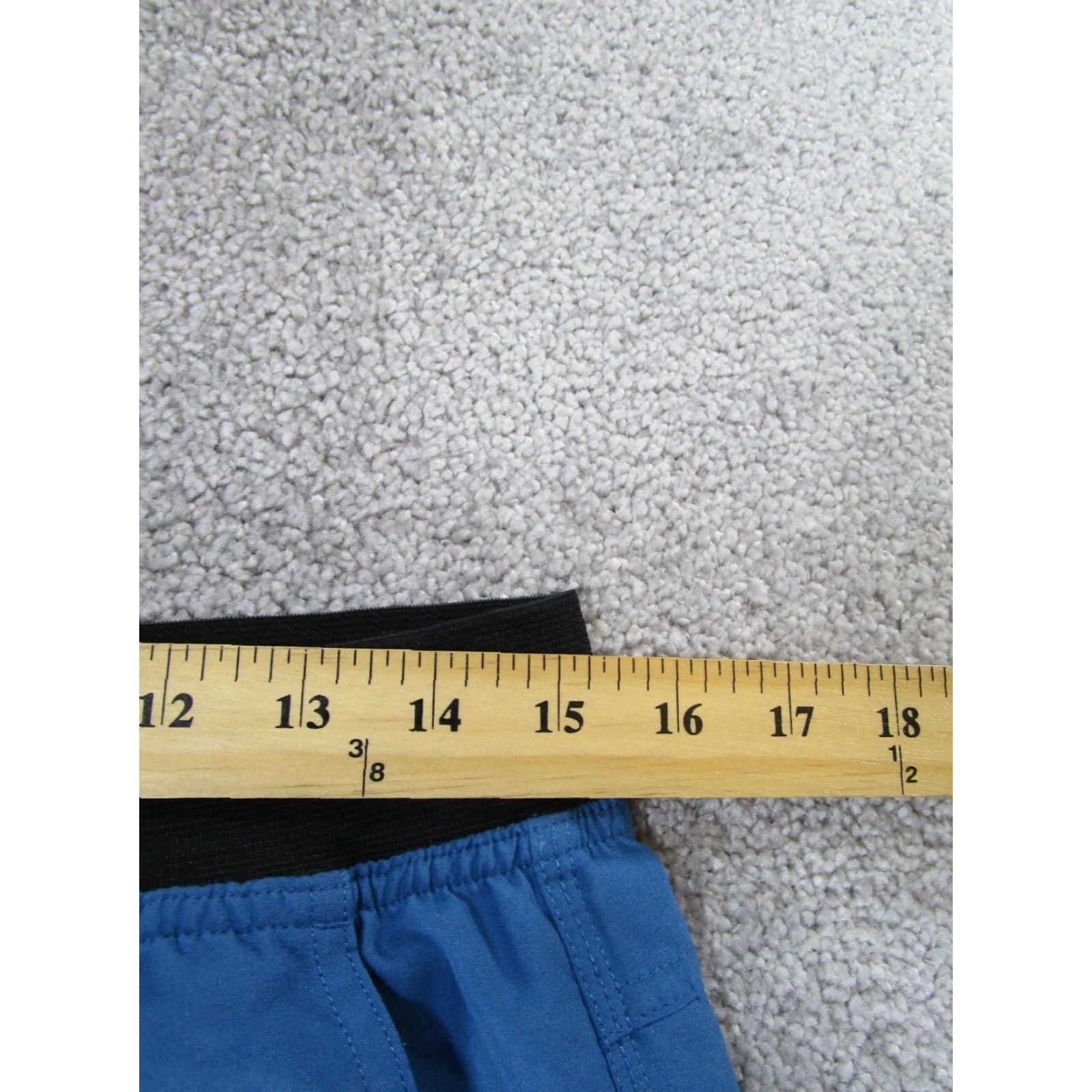 Prana prAna Shorts Mens Medium Athletic Blue Lightweight Linerless Gym Workout Stain on Inner Thigh - Preowned Outdoor Sports Logo Activewear Mens Size US 31 - 6 Thumbnail