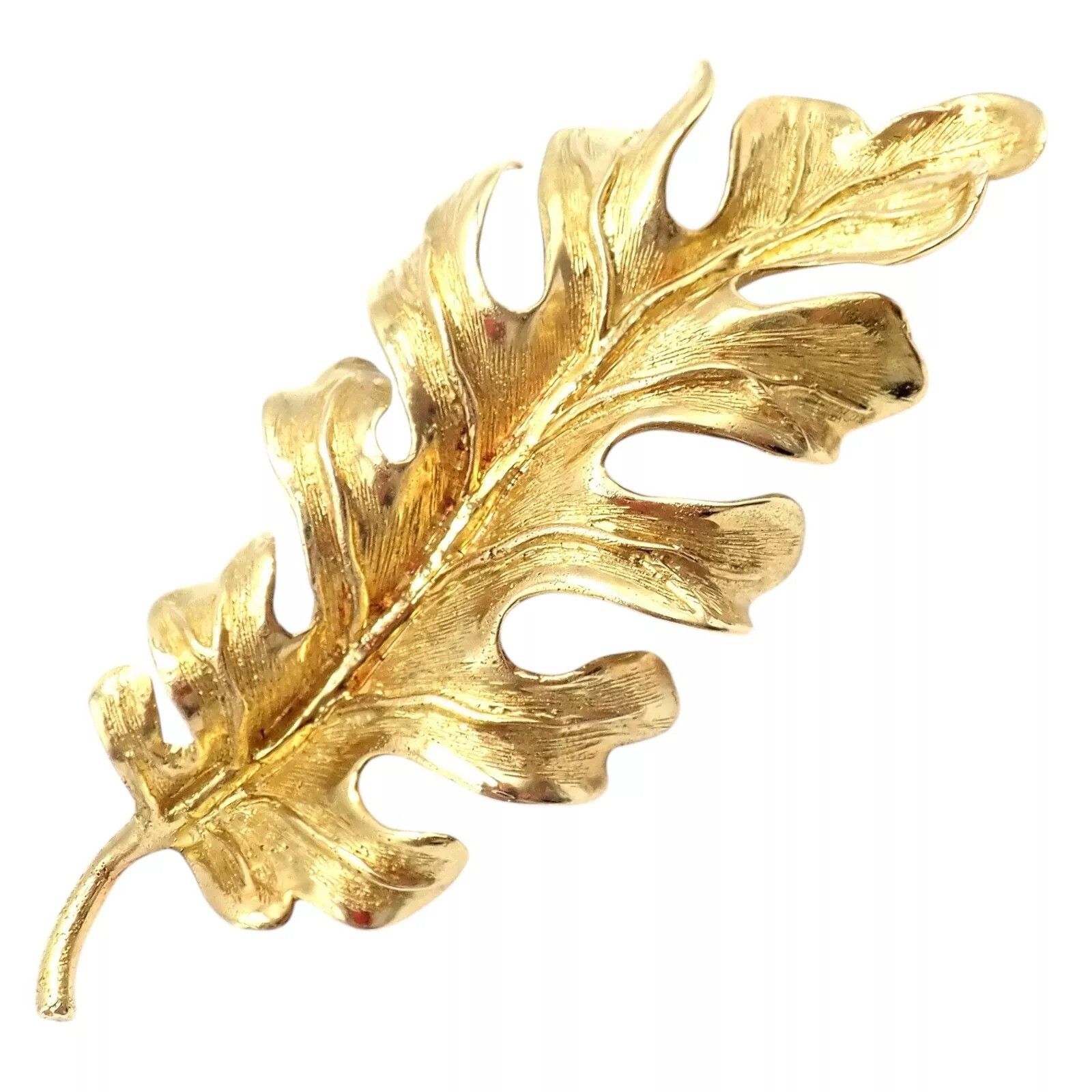 Tiffany & Co. Tiffany & Co. 18k Yellow Gold Leaf Pin Brooch Size ONE SIZE - 9 Thumbnail