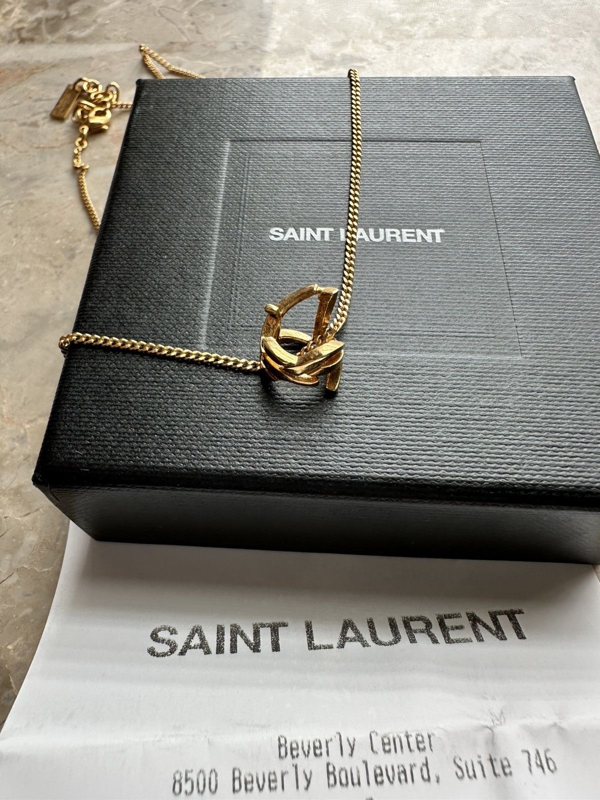 Saint Laurent Paris × Yves Saint Laurent CASSANDRE NECKLACE IN METAL Size ONE SIZE - 3 Thumbnail