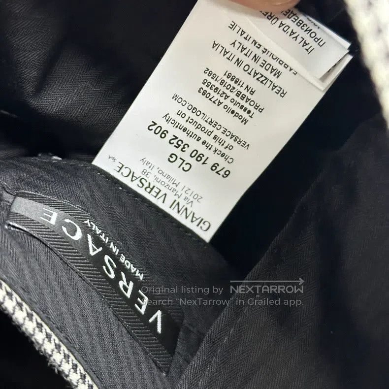 Versace Versace Grey houndstooth suit Size 46S - 6 Thumbnail