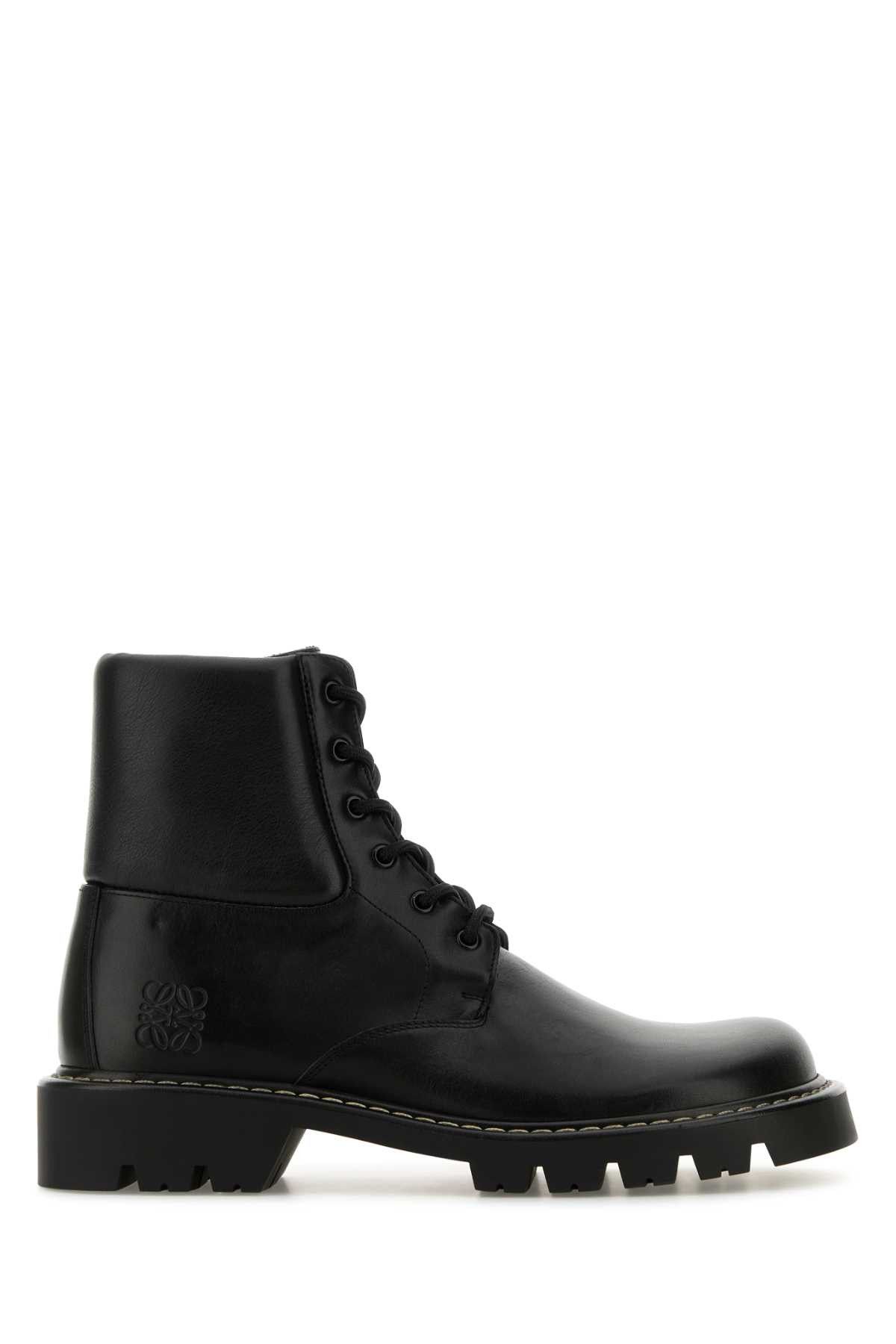 Loewe Black Leather Sierra Ankle Boots Size US 11 / EU 44 - 1 Thumbnail