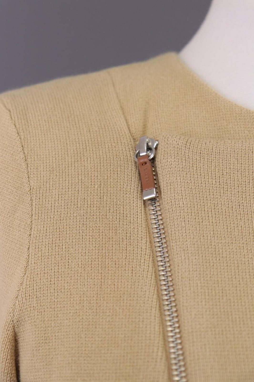 Lauren Ralph Lauren Lauren Ralph Lauren Beige Zip Knit Track Jacket Size M Size M / US 6-8 / IT 42-44 - 4 Thumbnail