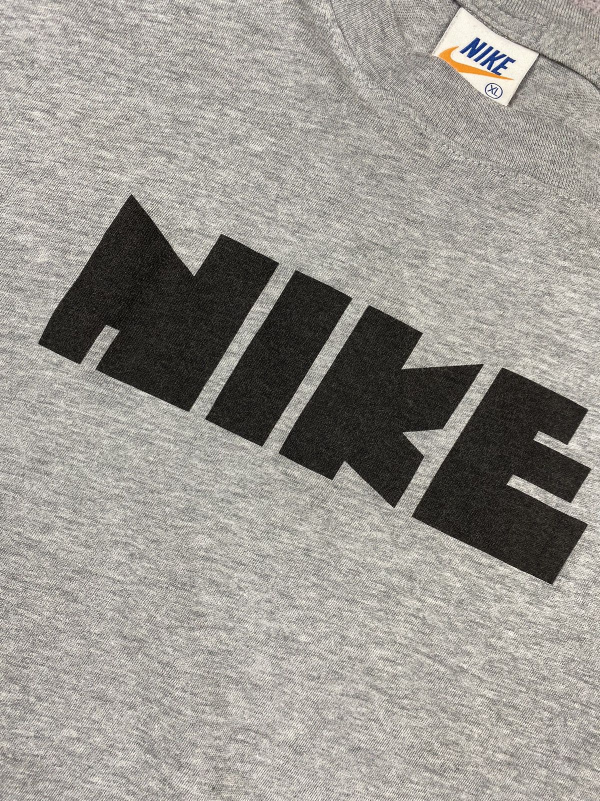 Nike × Vintage Vintage 00s Nike Big Logo Swoosh y2k Tee Streetwear drill Size US XL / EU 56 / 4 - 6 Thumbnail