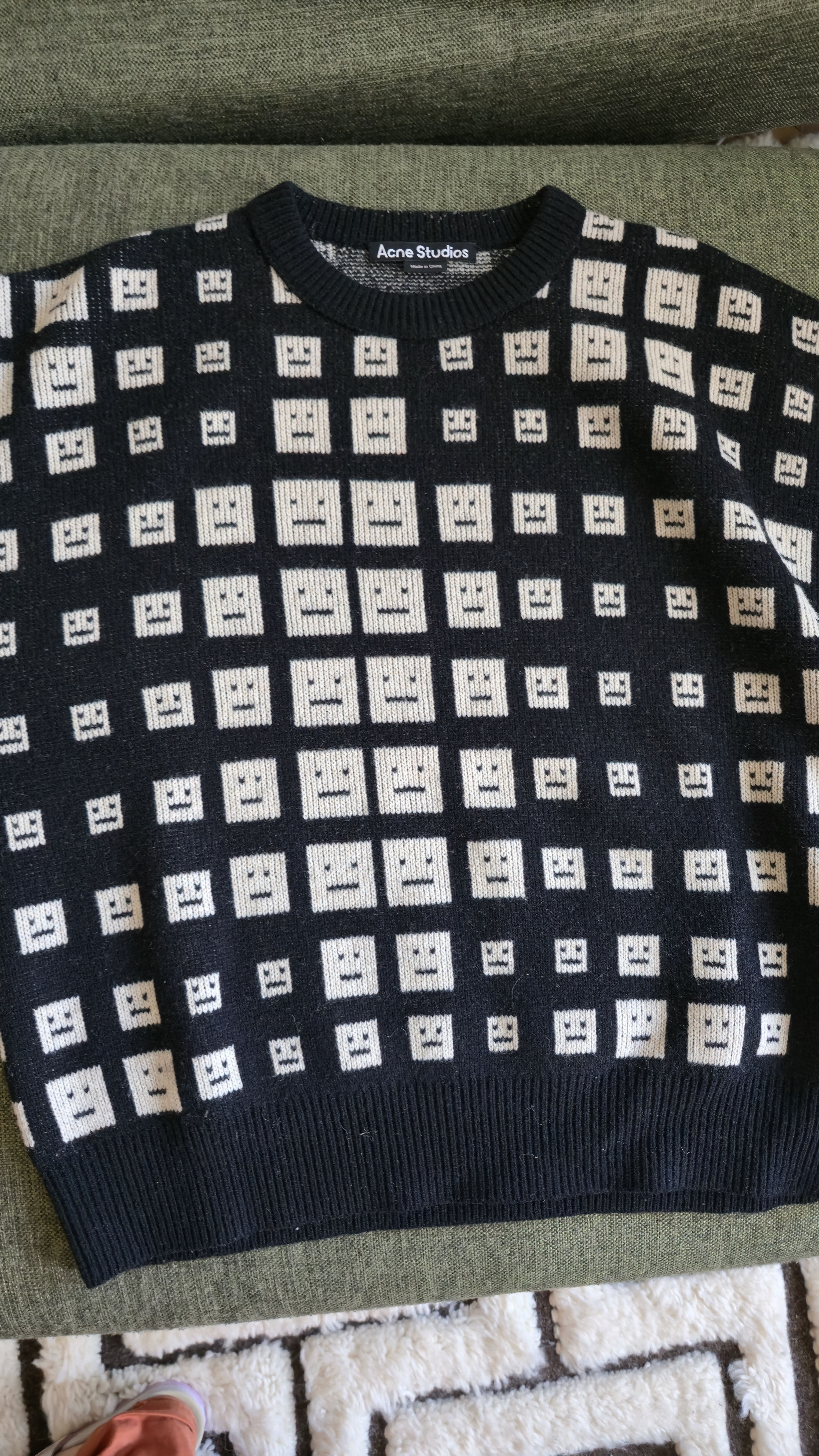 Acne Studios Acne Distorted Face Sweater Size S Size US S / EU 44-46 / 1 - 3 Thumbnail