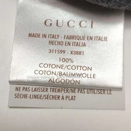 Gucci Gucci Cotton Crew Neck Graphic T. Size US XXL / EU 58 / 5 - 9 Thumbnail