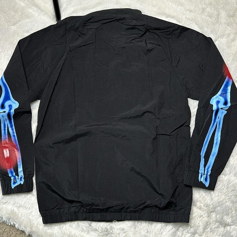 Market NWOT Market Injuries Track Jacket in Black/ Blue Unisex Sz M Size US S / EU 44-46 / 1 - 3 Thumbnail