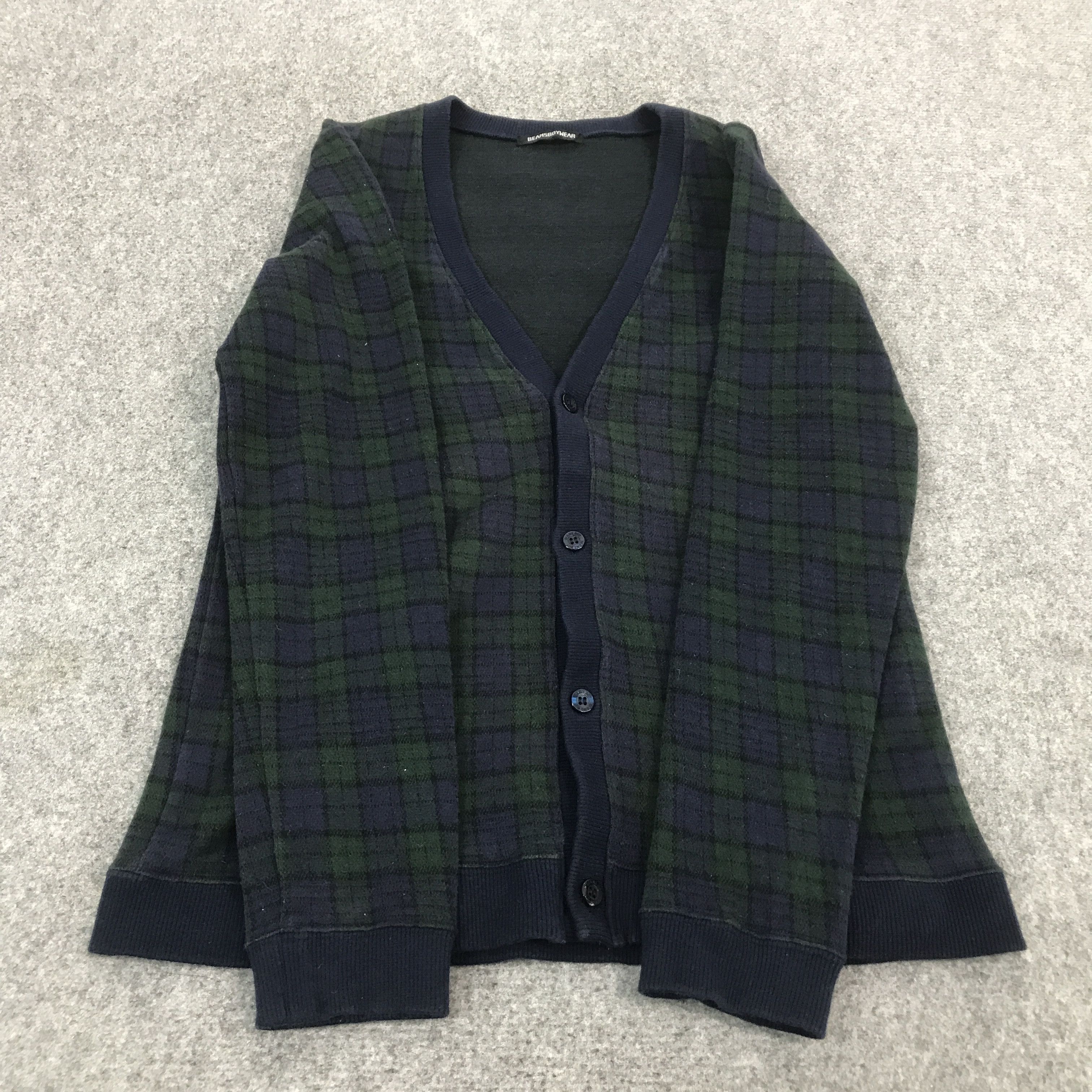 Beams Plus × Japanese Brand BEAMS BOY WEAR FLANNEL CARDIGAN BUTTON JACKET Size US S / EU 44-46 / 1 - 8 Thumbnail