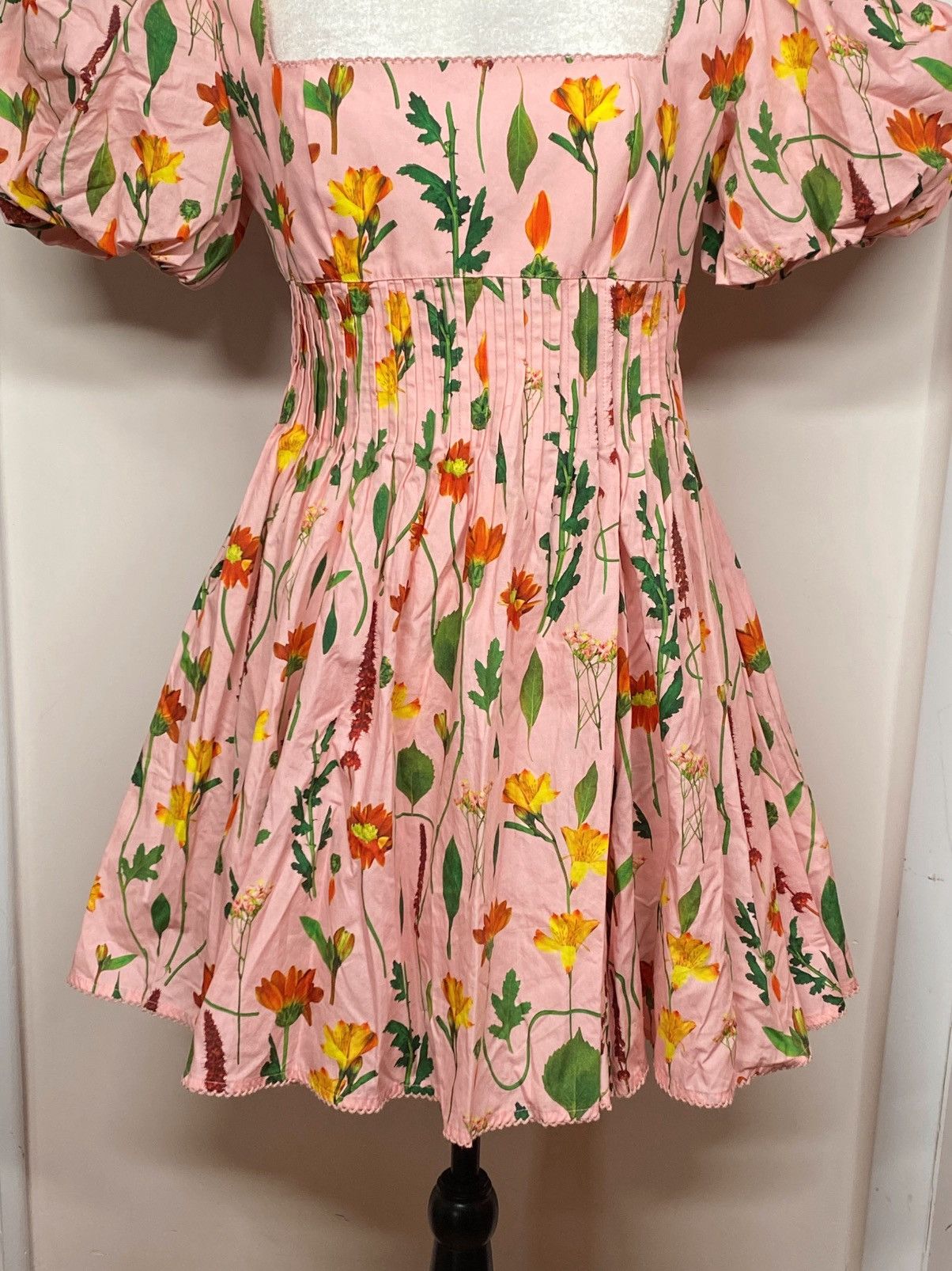 AGUA by Agua Bendita Agua by Agua Bendita Carmelo Floral Cotton Minidress size M Size M / US 6-8 / IT 42-44 - 8 Thumbnail