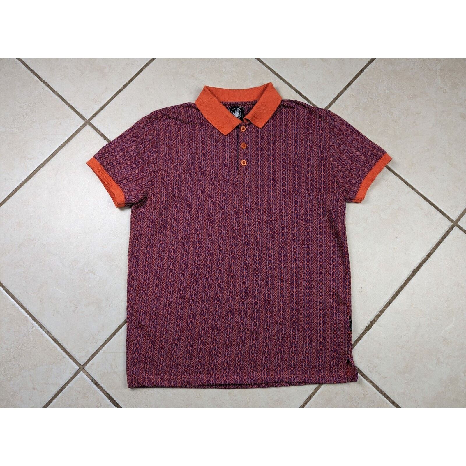 Body Glove Body Glove Colorful Collared Polo Shirt Orange Blue Retro Size US M / EU 48-50 / 2 - 1 Thumbnail