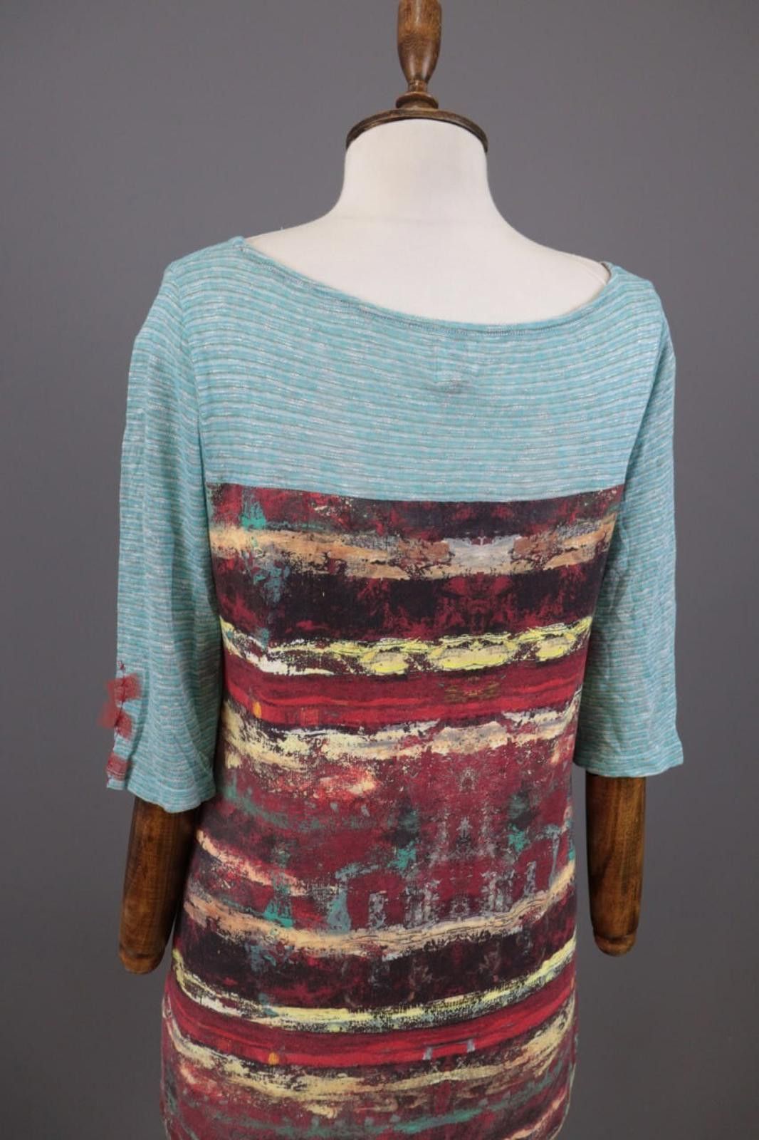 Designer Aventures des Toiles Multicolor Printed A-Line Dress 42 Size M / US 6-8 / IT 42-44 - 12 Thumbnail