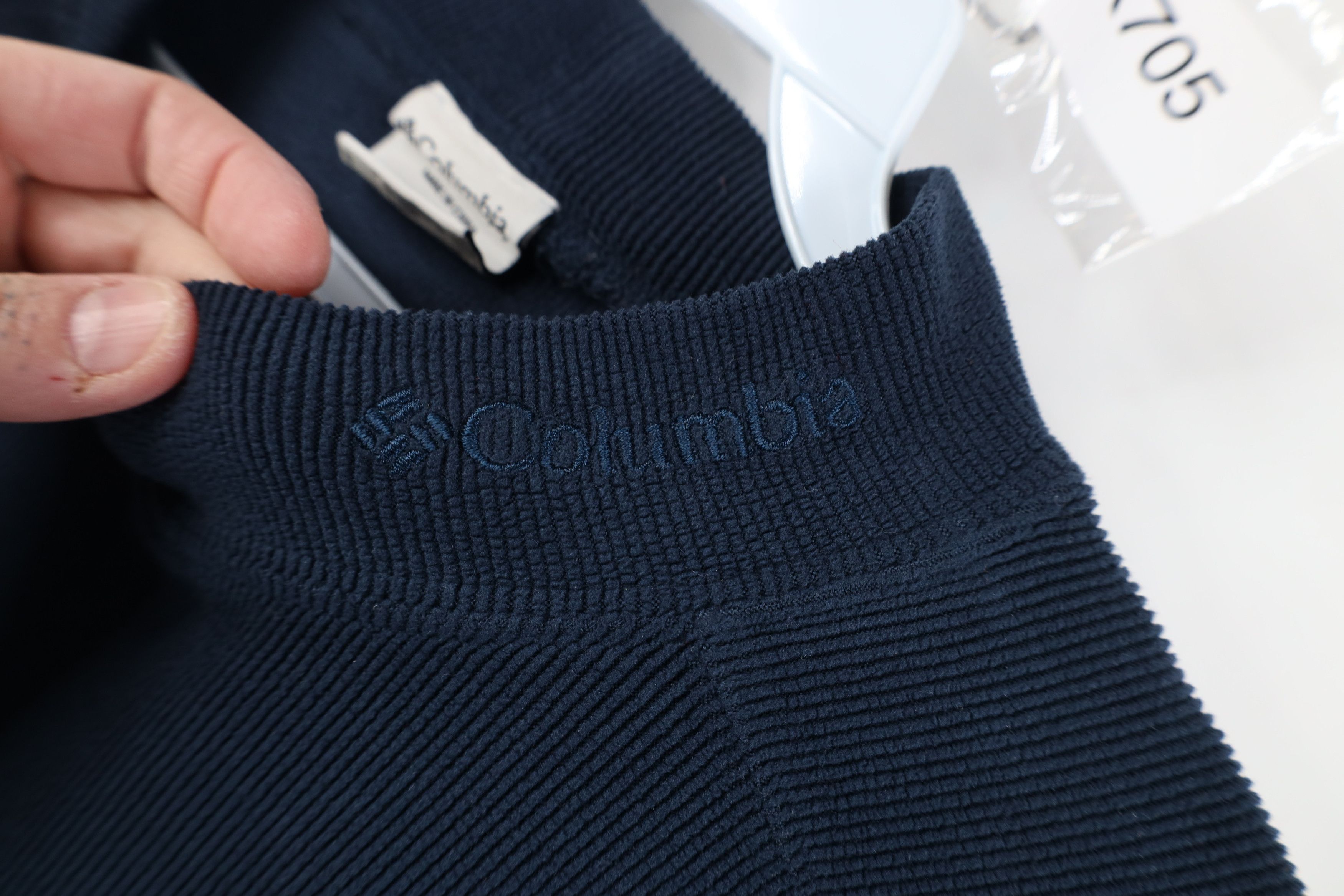 Columbia Vintage Columbia Spell Out Ribbed Fleece Mock Neck Sweater Size US L / EU 52-54 / 3 - 4 Thumbnail