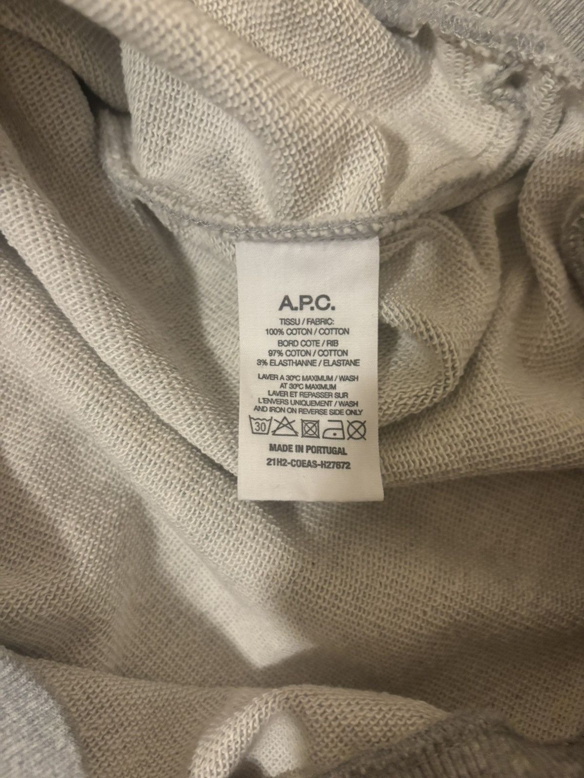 A.P.C. A.P.C. logo-print cotton drawstring hoodie Size US M / EU 48-50 / 2 - 6 Thumbnail