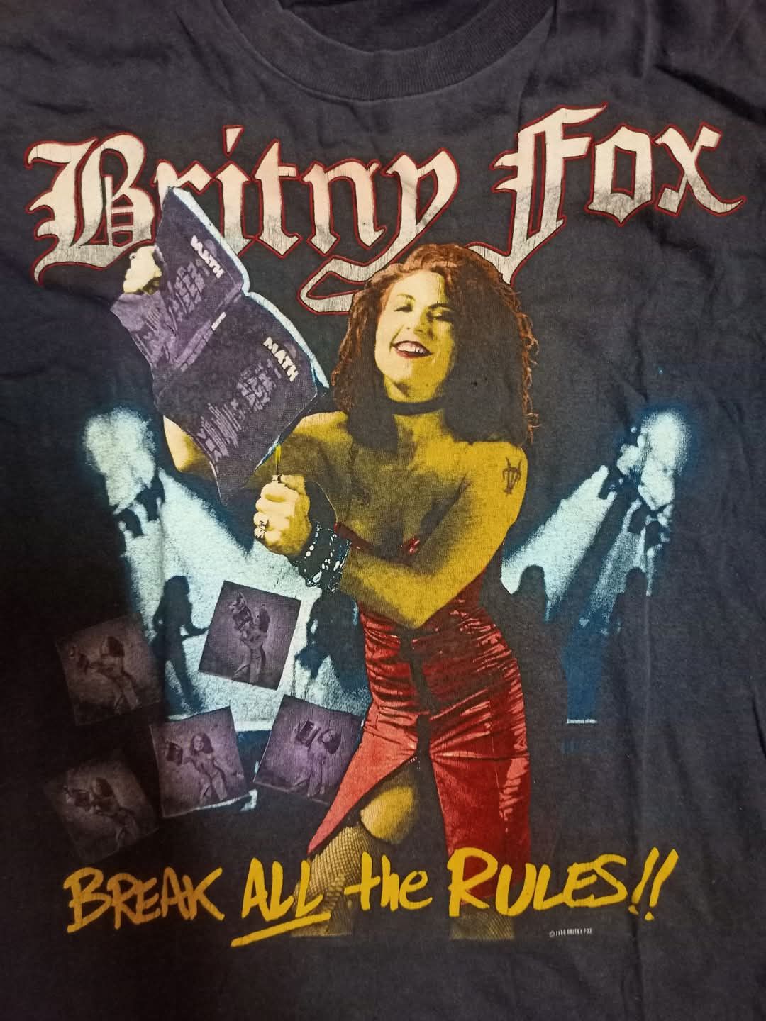Band Tees × Vintage Vintage 80s Metal Band Britny Fox Break All The Rules Size US L / EU 52-54 / 3 - 4 Thumbnail