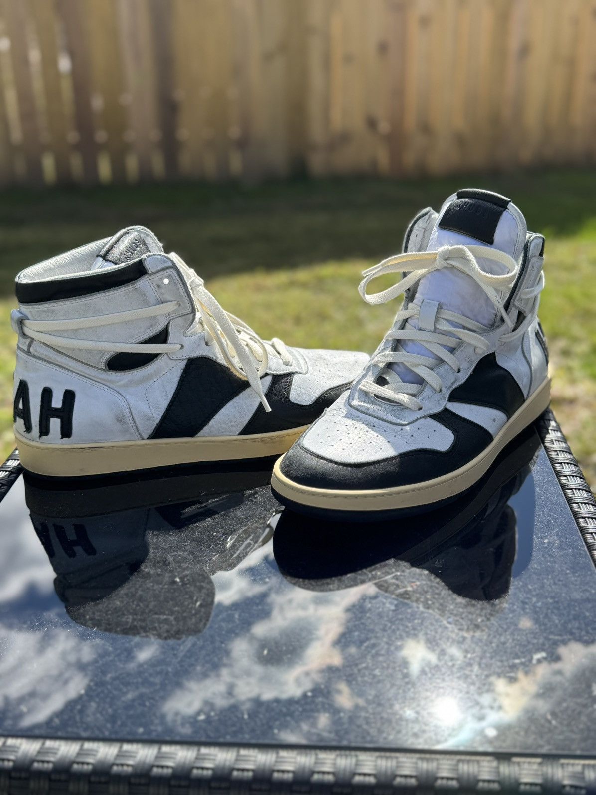 Rhude Rhude Rhecess High 'Hell Yeah' Size US 12 / EU 45 - 1 Thumbnail