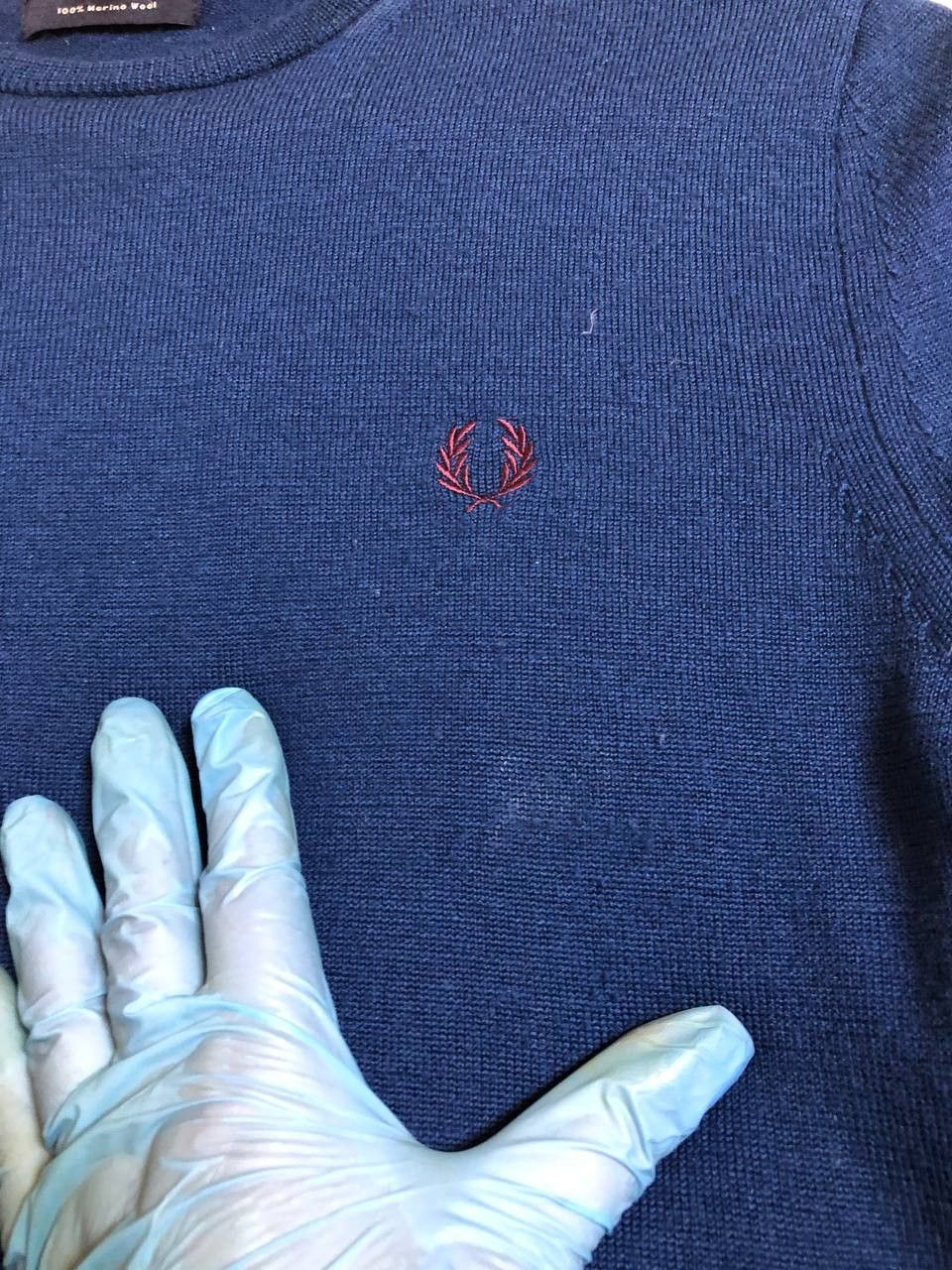 Fred Perry Fred Perry Mens Merino Wool Knit Crew Neck Sweater Size US M / EU 48-50 / 2 - 7 Thumbnail