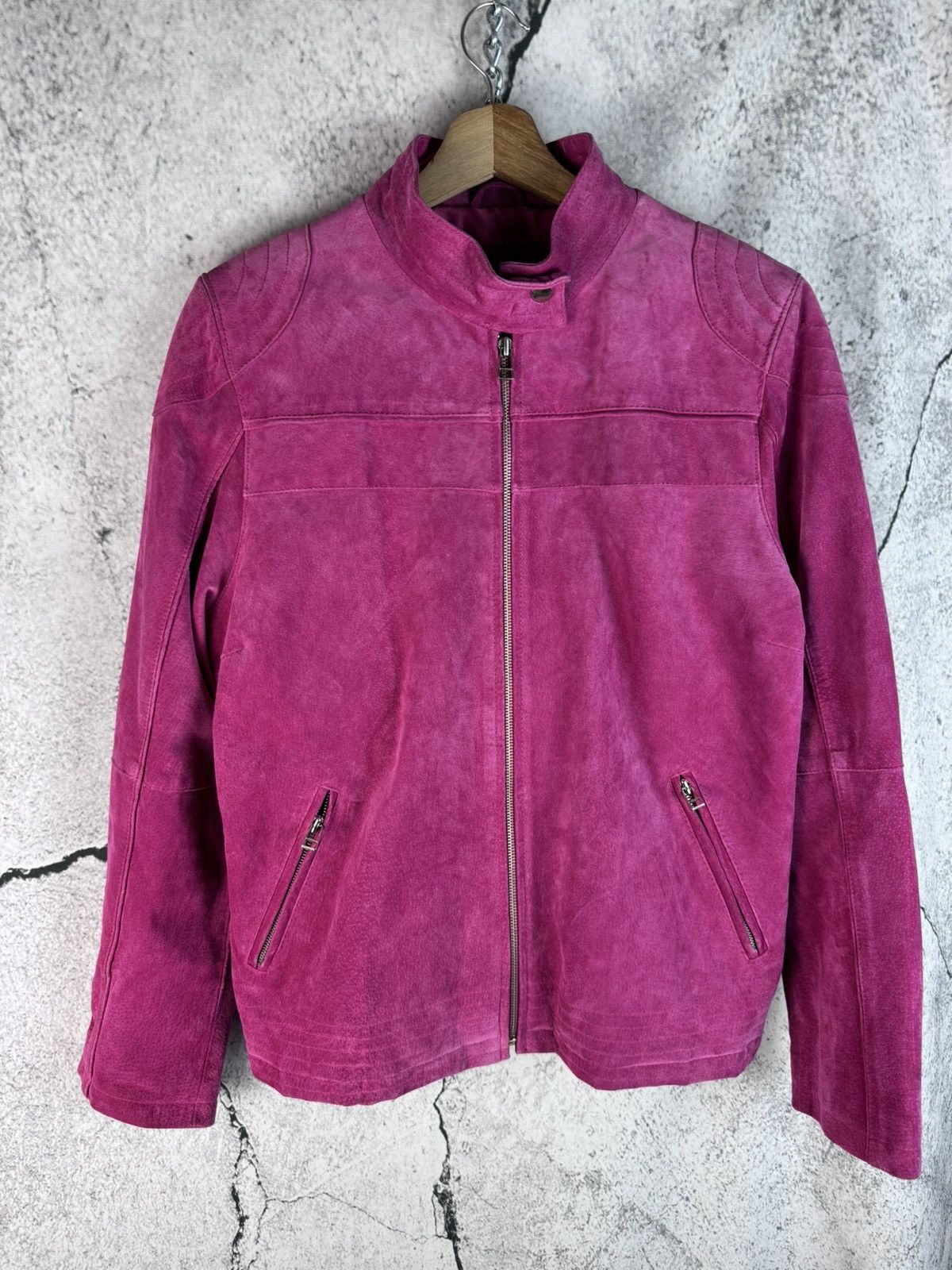 Genuine Leather Vintage rare Racing Punk Rock Leather Jacket Boxy Size US S / EU 44-46 / 1 - 1 Thumbnail