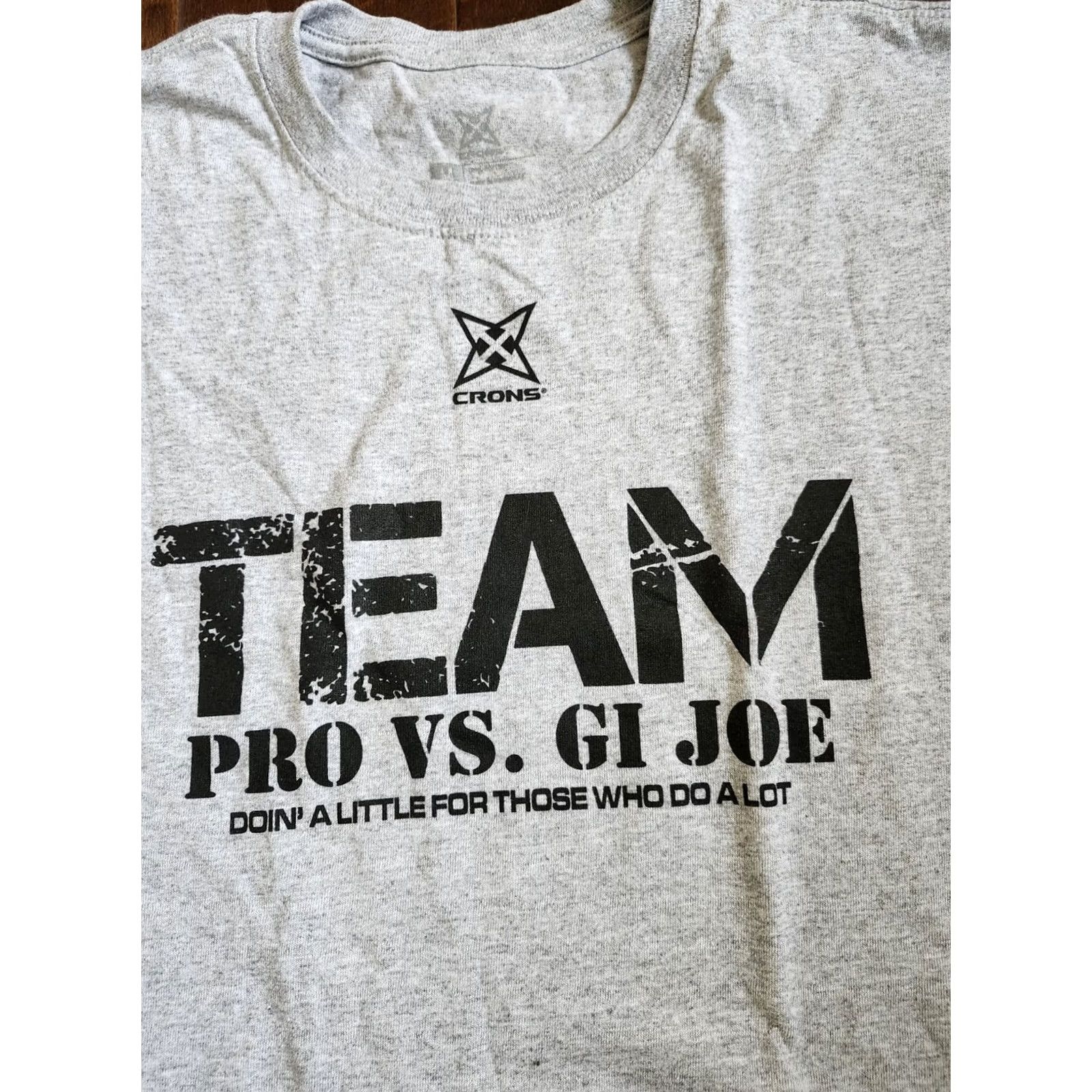 Vintage Crons Men's T-Shirt Shirt GI JOE Crew Neck Short Sleeve Gray M Military Vintage No Size US M / EU 48-50 / 2 - 2 Thumbnail