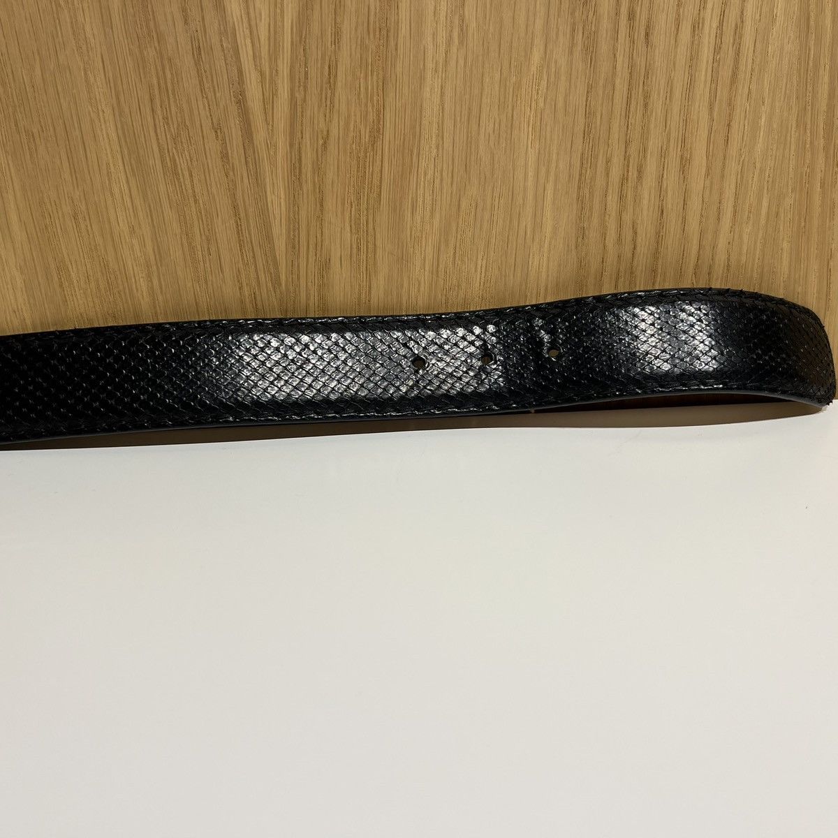 Gucci 🔹Gucci G Buckle Python Leather Belt 203742 Size ONE SIZE - 5 Thumbnail