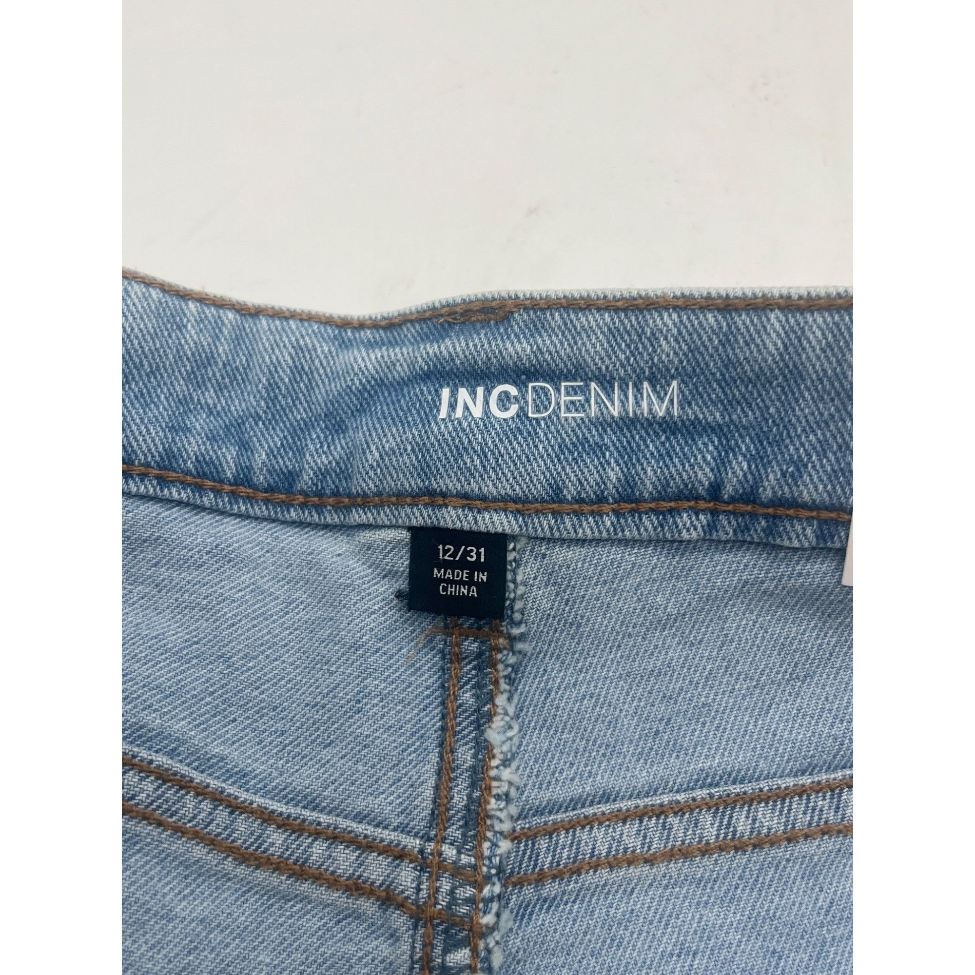 Other INC International Concepts Frayed Hem High-Rise Denim shorts Size 31" - 5 Thumbnail
