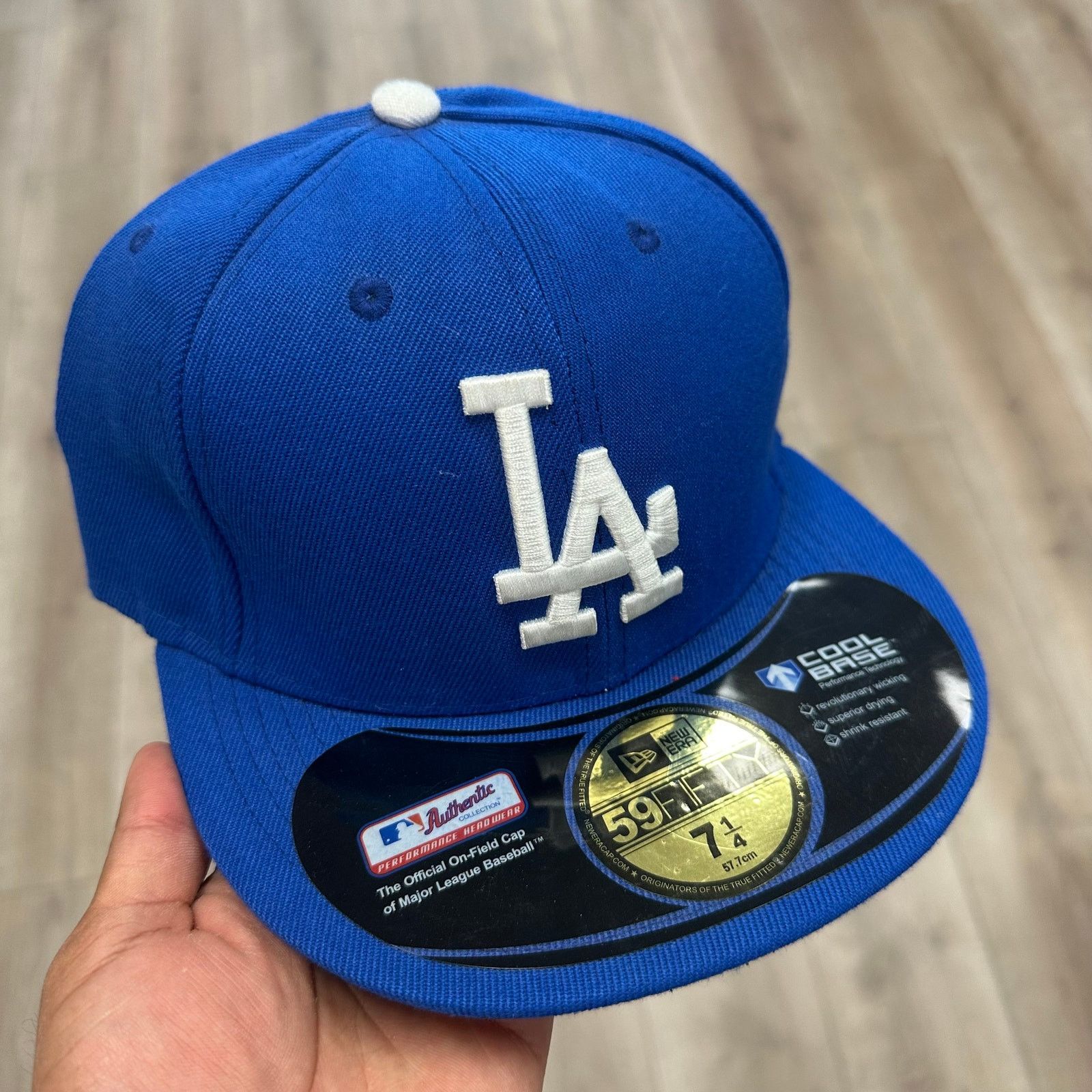 New Era Los Angeles Dodgers New Era Fitted Hat Cap Royal Size 7 1/4 Size ONE SIZE - 1 Thumbnail