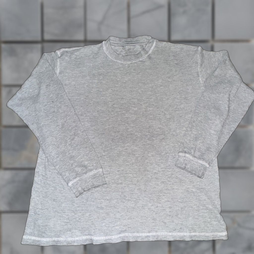 Vintage VINTAGE Men’s Grey Thermal XL T-Shirt (24x27) Size US XL / EU 56 / 4 - 1 Thumbnail