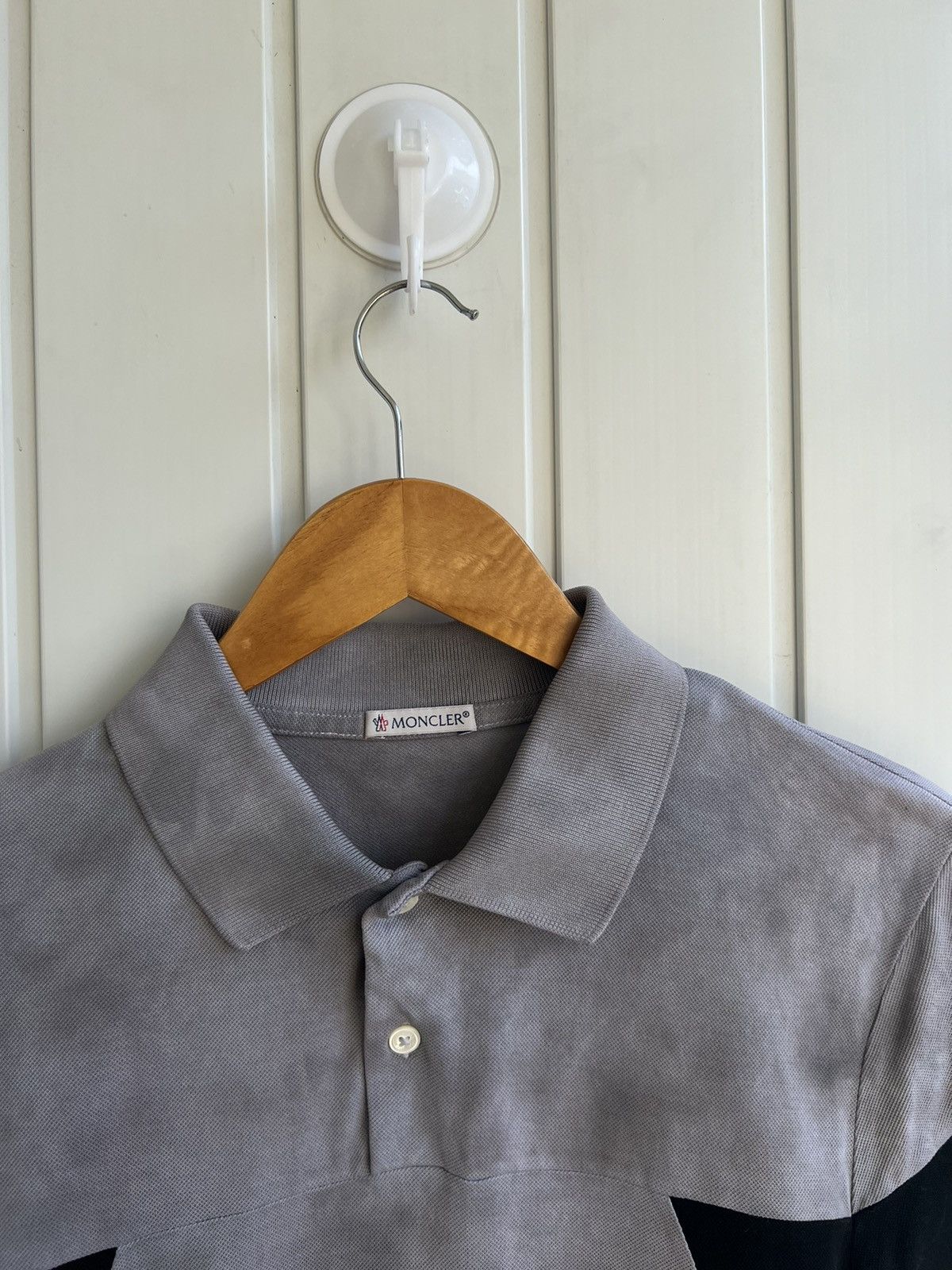 Moncler Moncler Polo Garment Washed T shirt Size US M / EU 48-50 / 2 - 3 Thumbnail