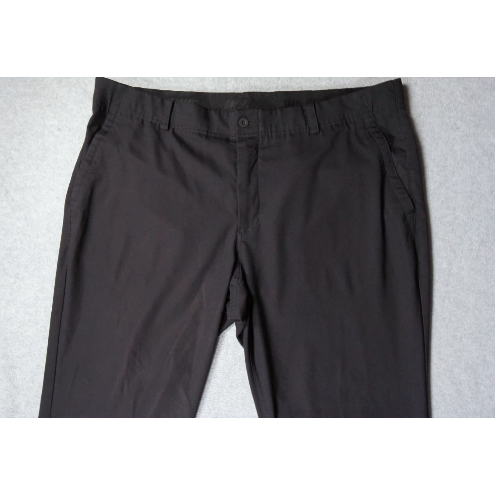 Nike VINTAGE? No. Nike Pants Mens 38x32 Black Chino Golf Dri Fit Straight Leg Lightweight Swoosh Size US 38 / EU 54 - 2 Thumbnail