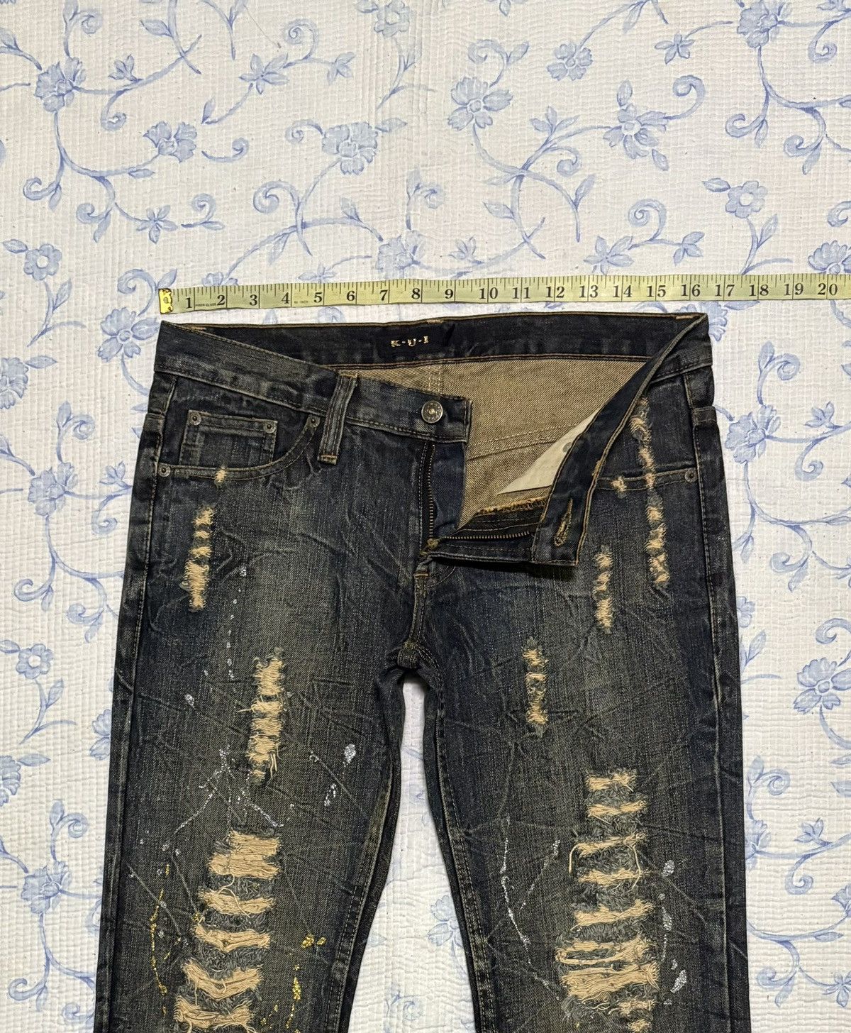 Other K.U.I Streetwear Jeans Flared Distressed Denim Size US 32 / EU 48 - 4 Thumbnail