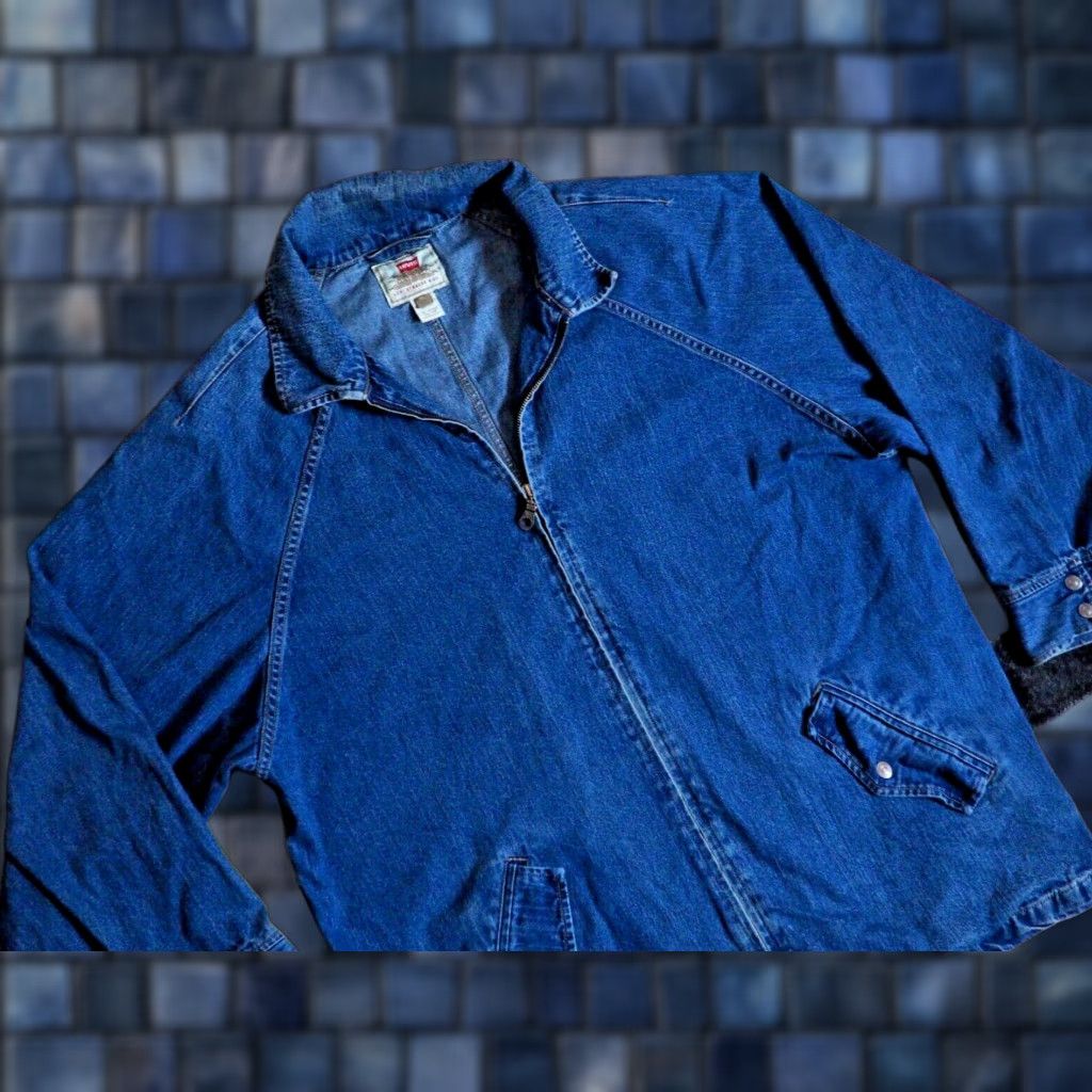 Levi's VINTAGE Levi's Denim Full Zip Chore Barn Coat Jacket Mens XL Blue 90s EUC Size US XL / EU 56 / 4 - 1 Thumbnail