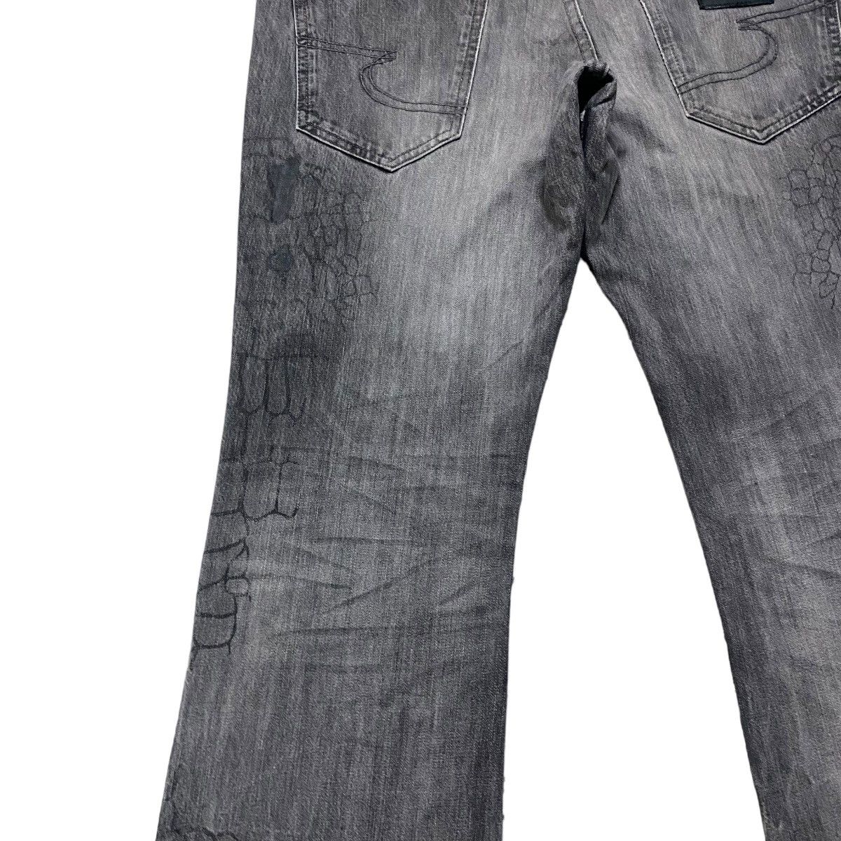 semanticdesign Semantic Design Spiderweb Denim Flare Jeans Size US 34 / EU 50 - 14 Thumbnail