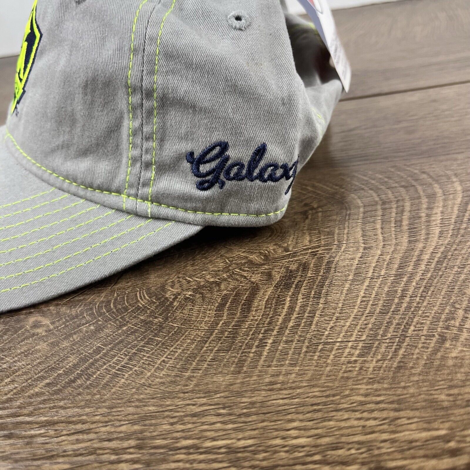 Adidas LA Galaxy Adidas Hat Womens MLS Hat Gray Cap Adjustable Hat Size ONE SIZE - 8 Thumbnail