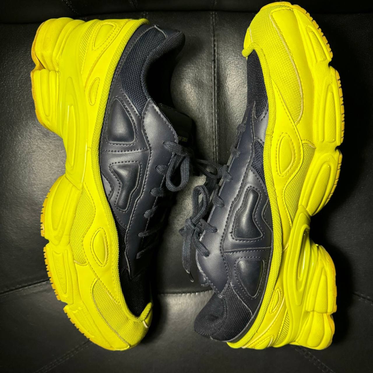 Adidas × Raf Simons 12,5us Adidas Raf Simons Ozweego Yellow Sneakers Size US 12.5 / EU 45-46 - 4 Thumbnail