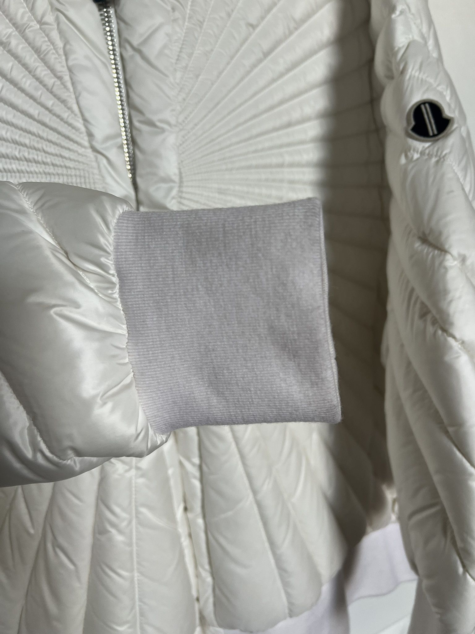 Moncler × Rick Owens Rick Owens x Moncler White Radiance Peter Bomber Jacket sz 0 Size US XS / EU 42 / 0 - 3 Thumbnail