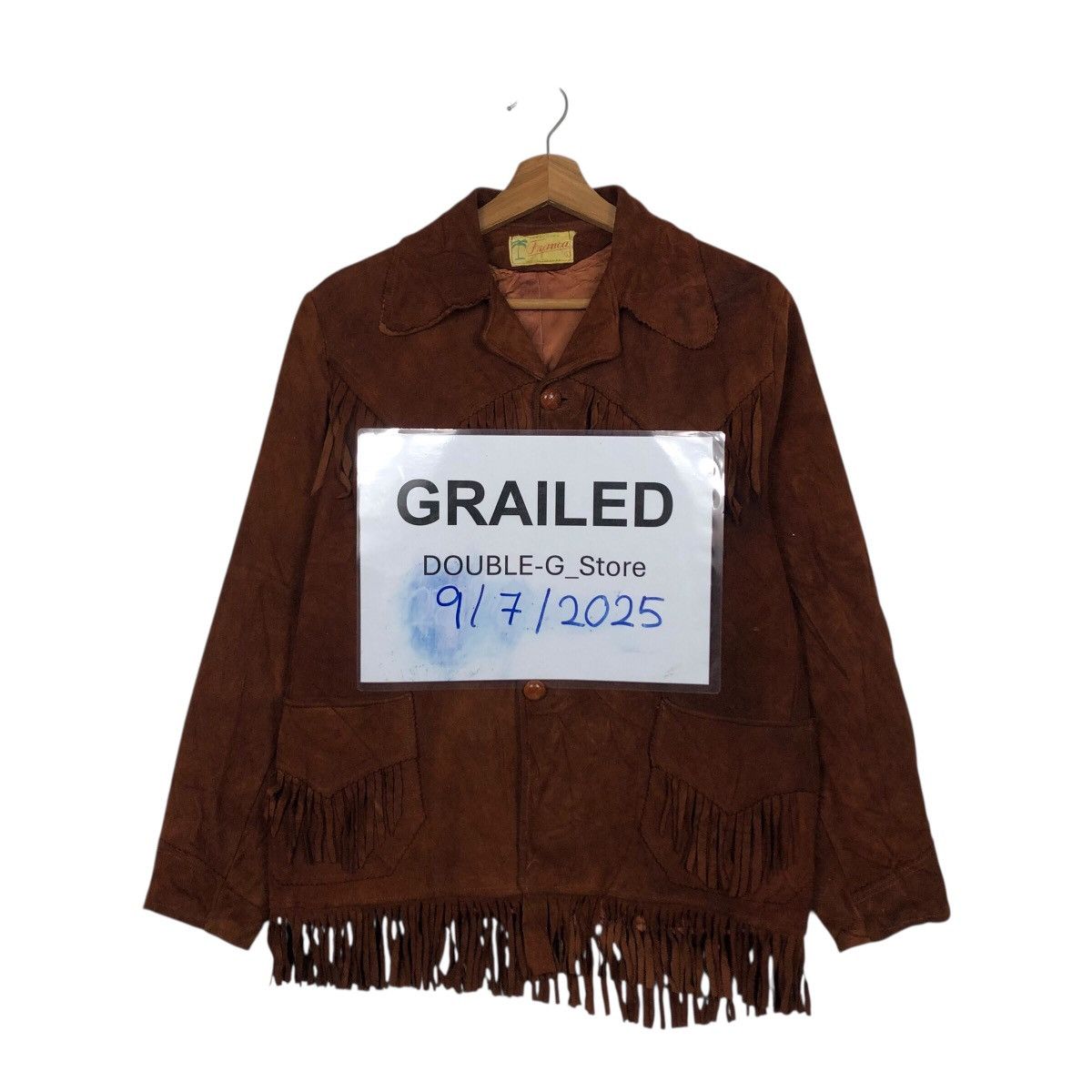 Other 📌Vintage Biker Leather Jacket Western Design Franca Size US L / EU 52-54 / 3 - 1 Thumbnail