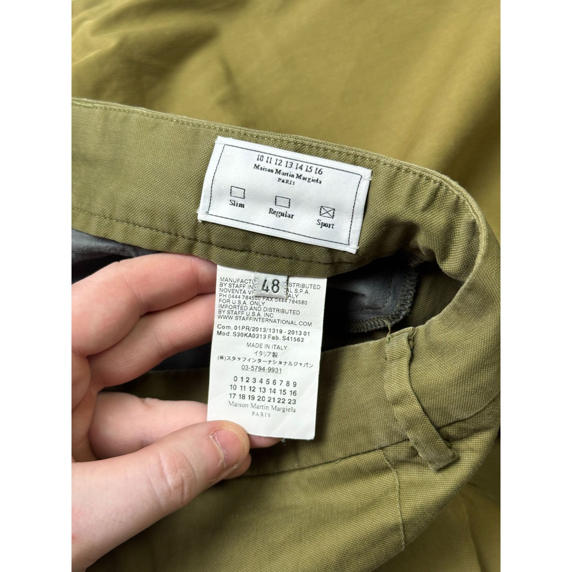 Maison Margiela Maison Martin Margiela Military Style Chino Pants (Y1105) Size US 32 / EU 48 - 7 Thumbnail