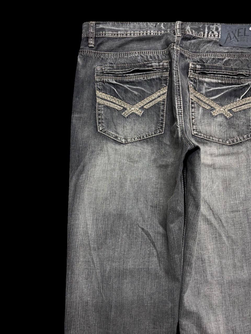 Japanese Brand BAGGY - Waist 37 Axel 🇯🇵 Mudwash Sick Style Distressed Jeans Size US 37 - 13 Thumbnail
