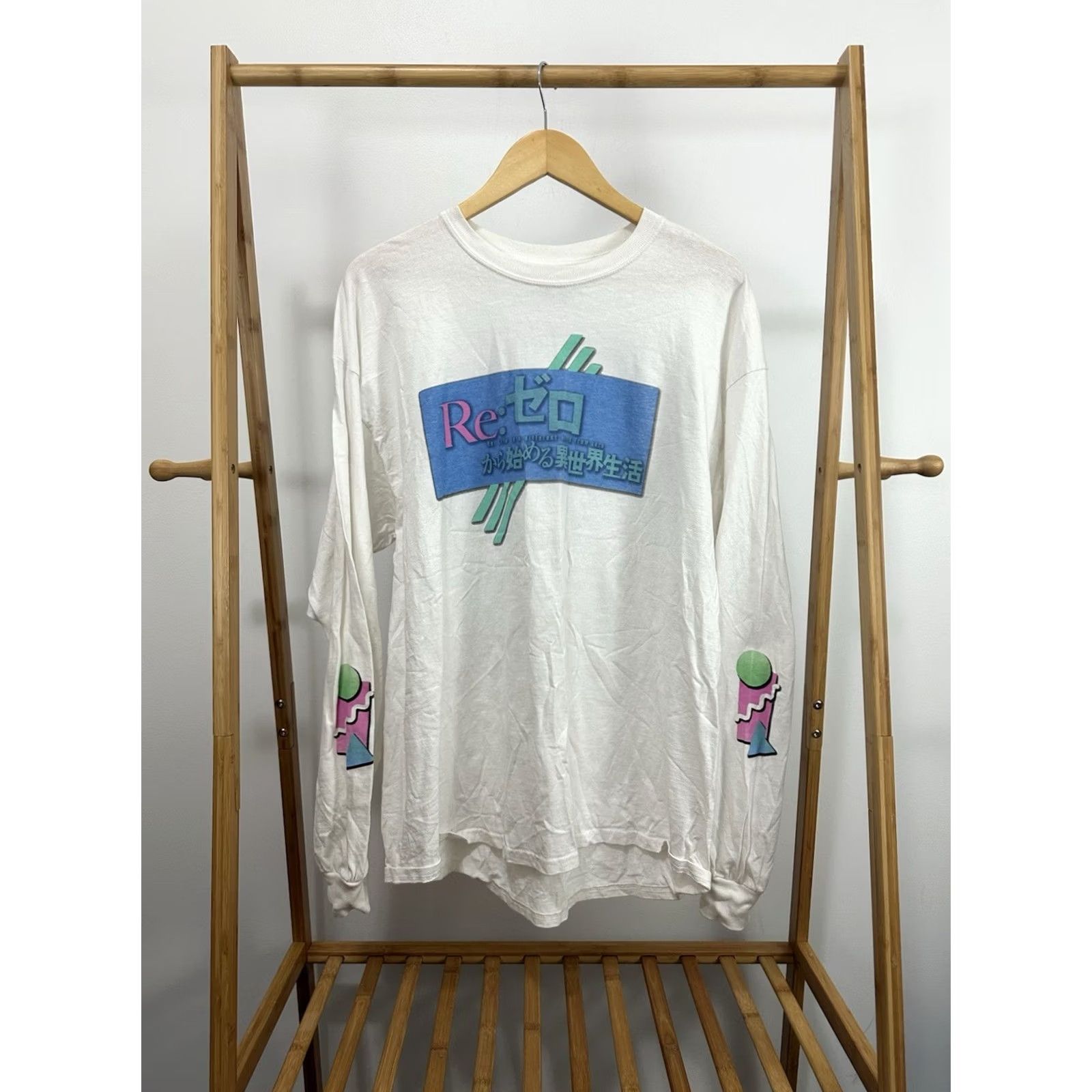 Vintage Re;Zero x Crunchyroll Rem Kawaii Anime Manga Long Sleeve T-Shirt Size XL Size US XL / EU 56 / 4 - 2 Thumbnail