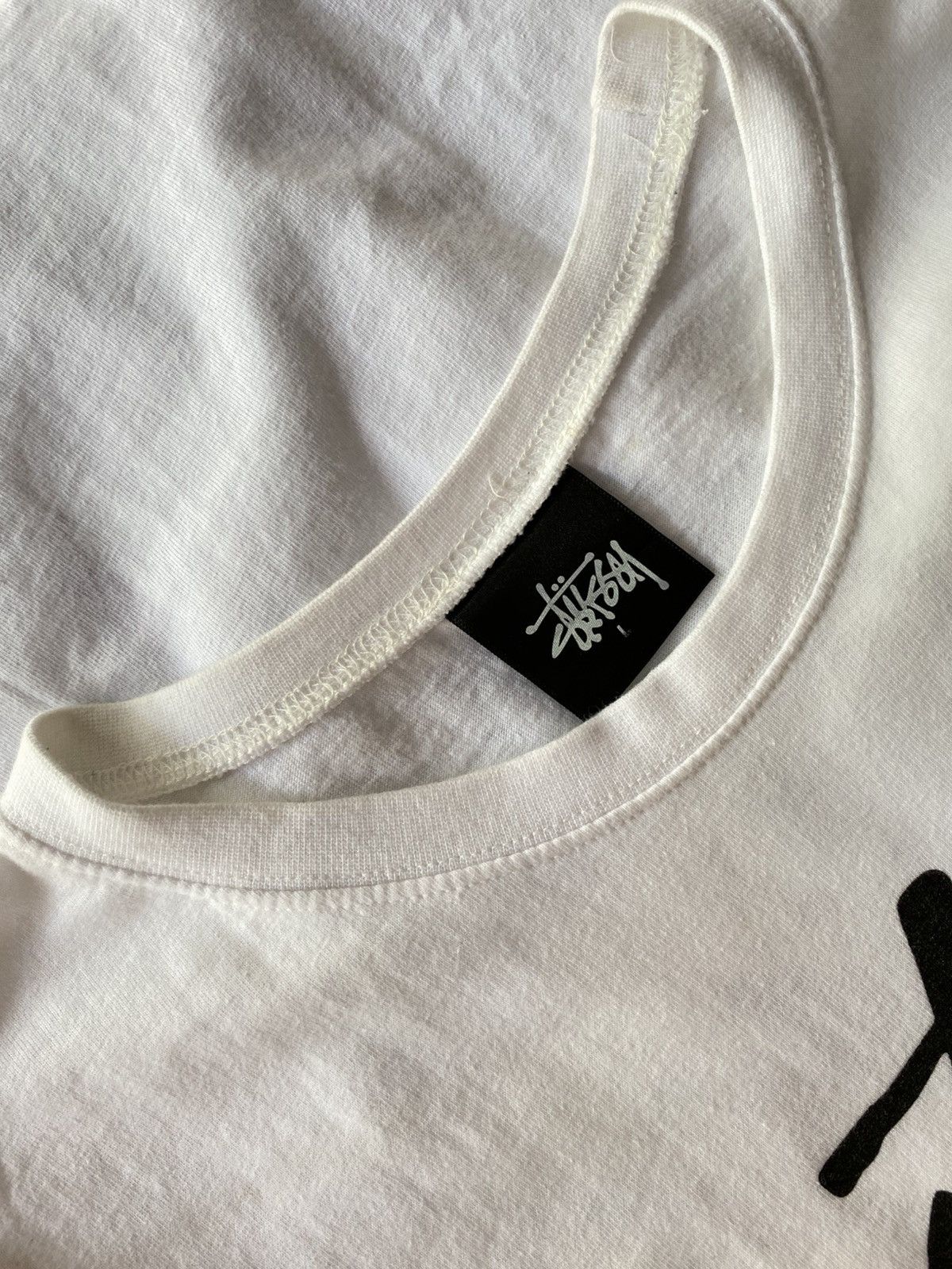 Stussy STUSSY White Short-Sleeve Logo T-Shirt Size US L / EU 52-54 / 3 - 5 Thumbnail