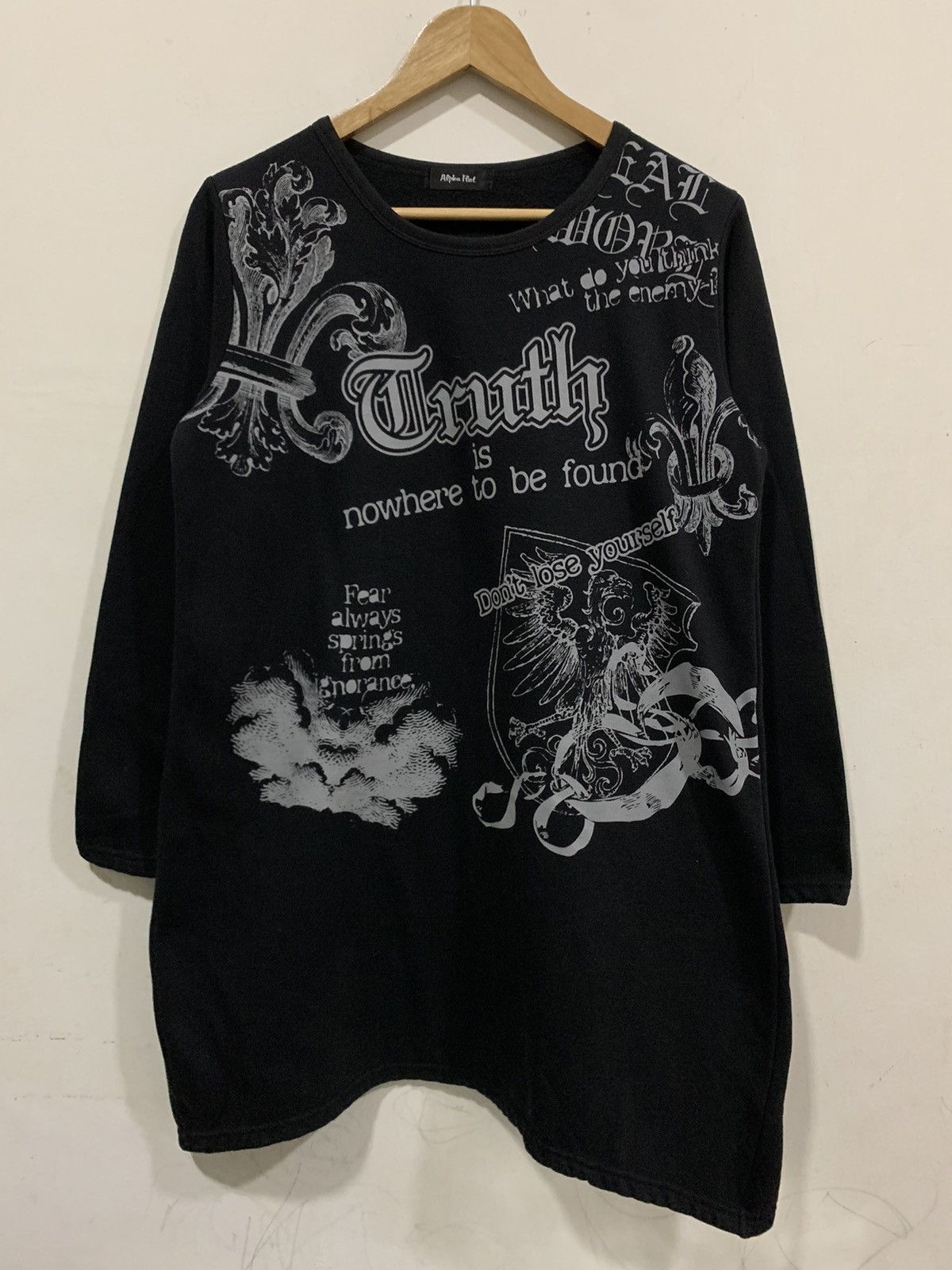 If Six Was Nine Alpha Flat Gothic Punk Grunge Ifsixwasnine Style sweater Size L / US 10 / IT 46 - 1 Thumbnail