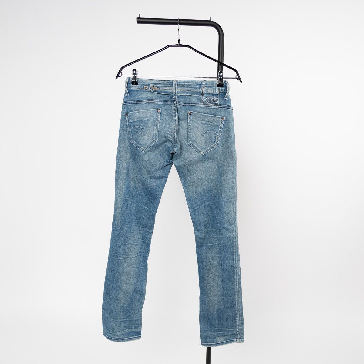 G-Star G-Star Raw Midge Straight Light Blue Jeans Stretch Denim Size 27" / US 4 / IT 40 - 2 Thumbnail