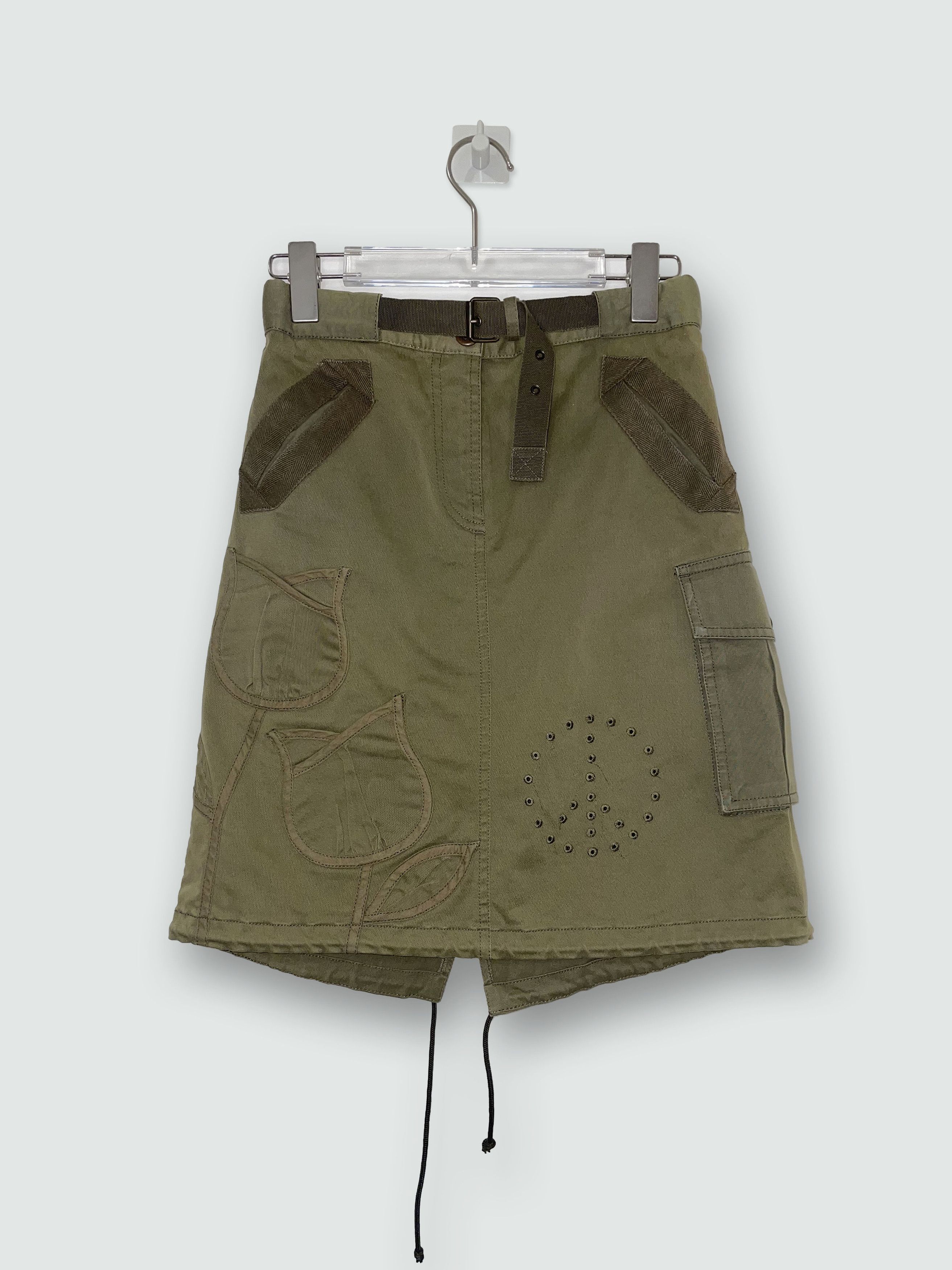 Moschino Moschino Cheap and Chic | Army Green Cargo Patch Skirt Size 26" / US 2 / IT 38 - 1 Thumbnail
