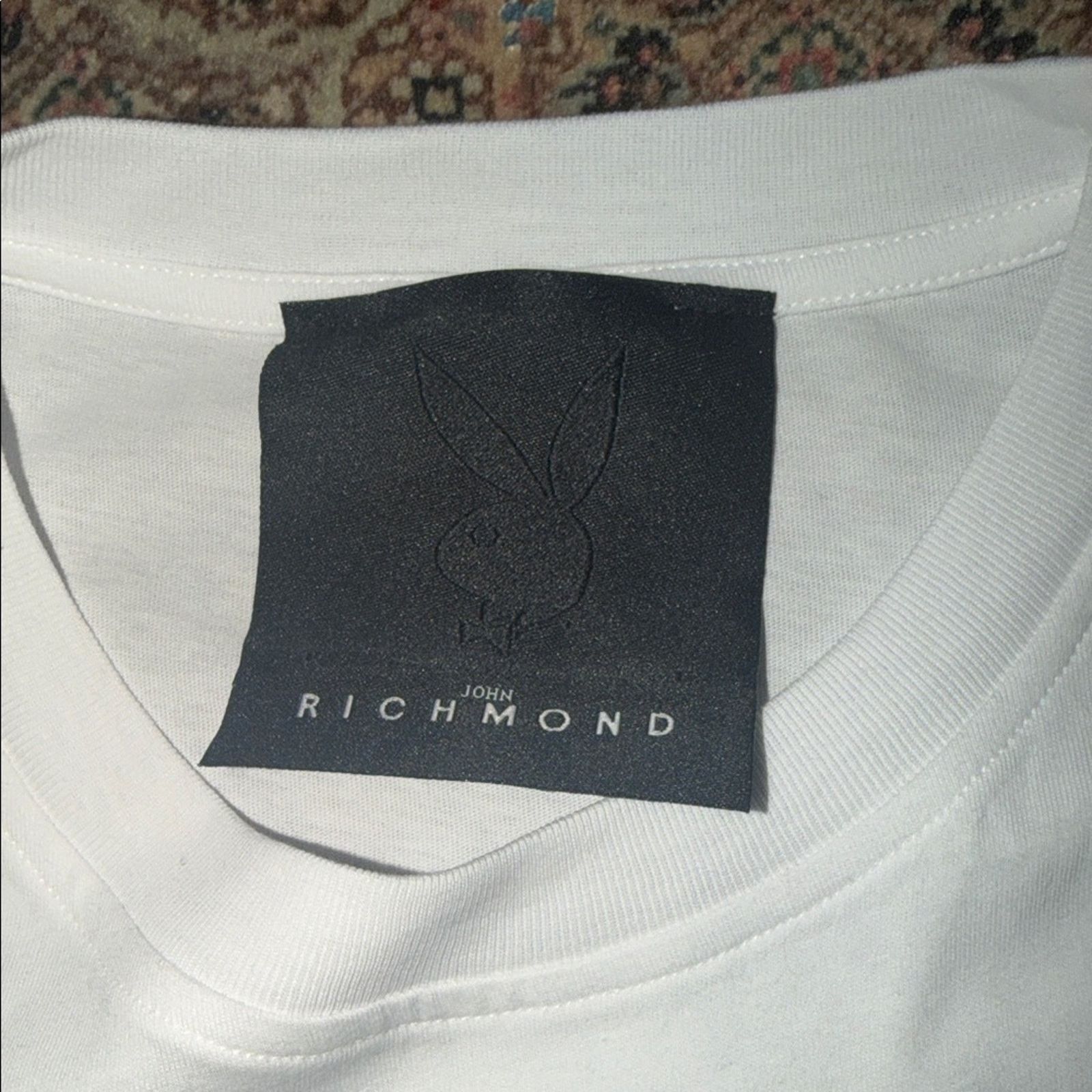 John Richmond John Richmond x PlayBoy White Tee with Gray playboy Size L Size US L / EU 52-54 / 3 - 3 Thumbnail