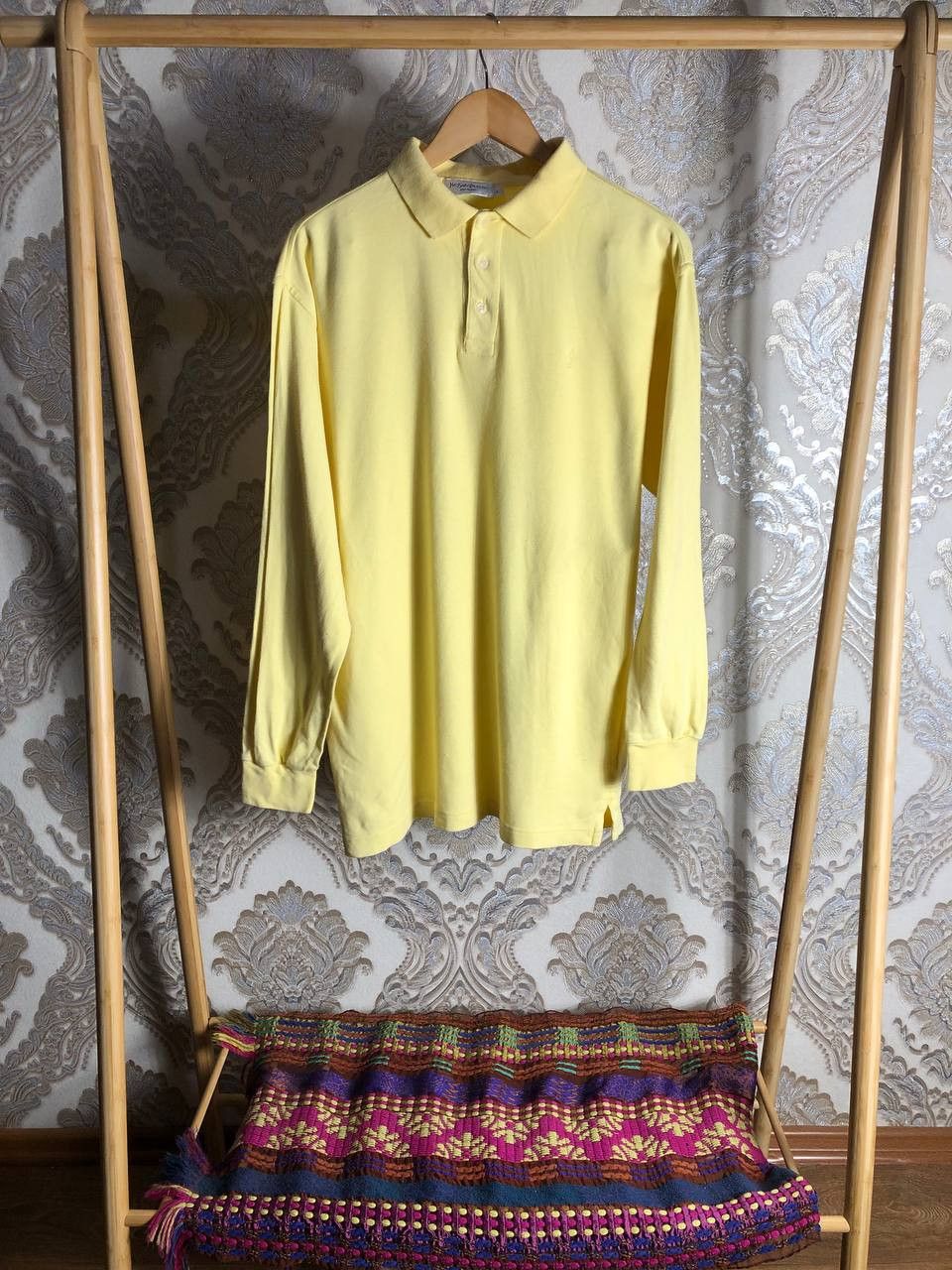 Saint Laurent Paris Vintage Yves Saint Laurent Polo Long Sleeve Retro Y2K 90s Size US L / EU 52-54 / 3 - 1 Thumbnail