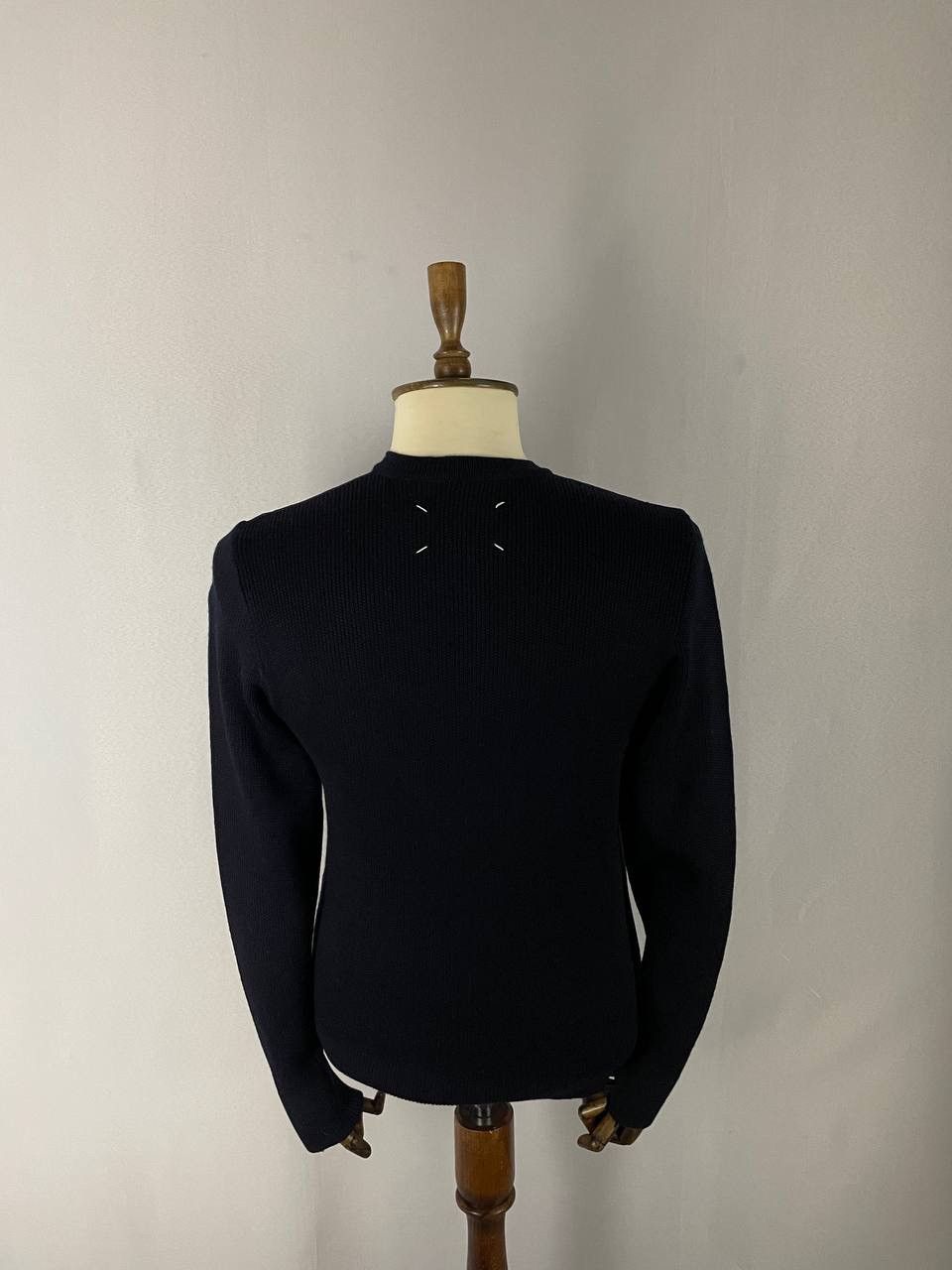 Maison Margiela Maison Margiela Sweater Navy Velour Size US M / EU 48-50 / 2 - 7 Thumbnail