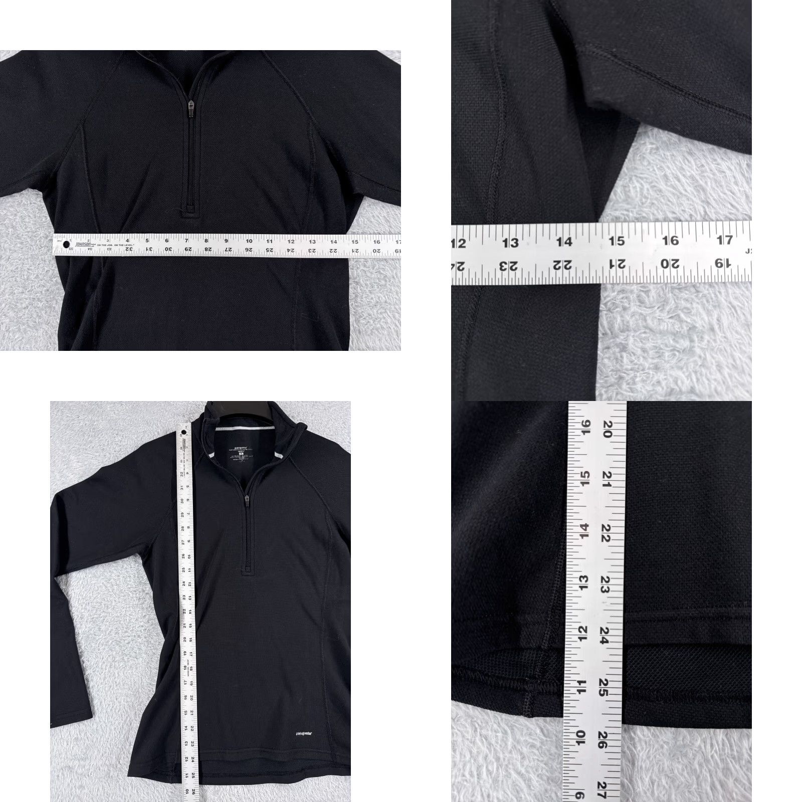 Patagonia Patagonia Sweater Women M Black Capilene 3 Zip Mock Neck 1/4 Zip Pullover Size M / US 6-8 / IT 42-44 - 8 Thumbnail